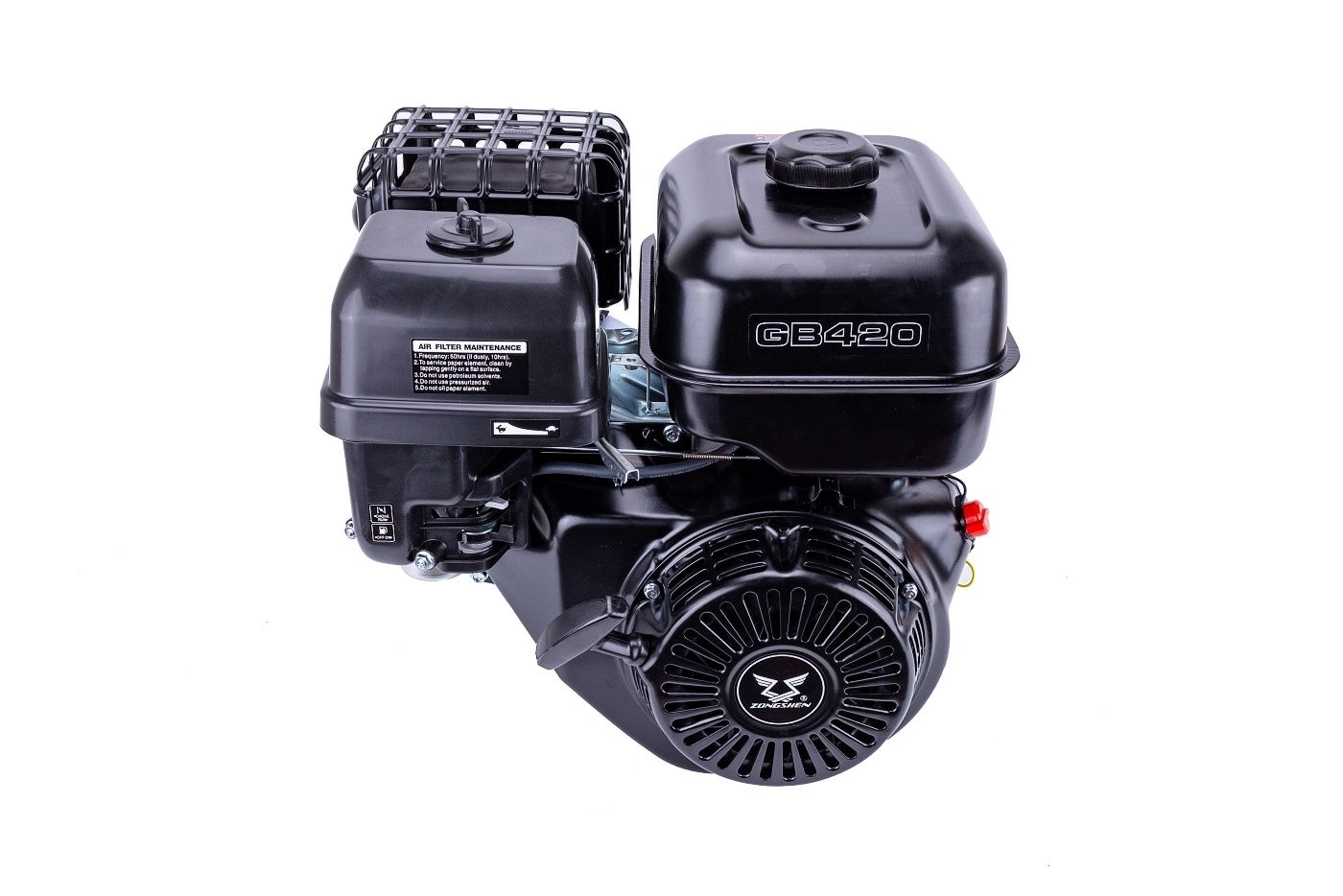 Motor Zongshen GB420 výkon 13,0 PS objem motoru 420 ccm horizontální hřídel