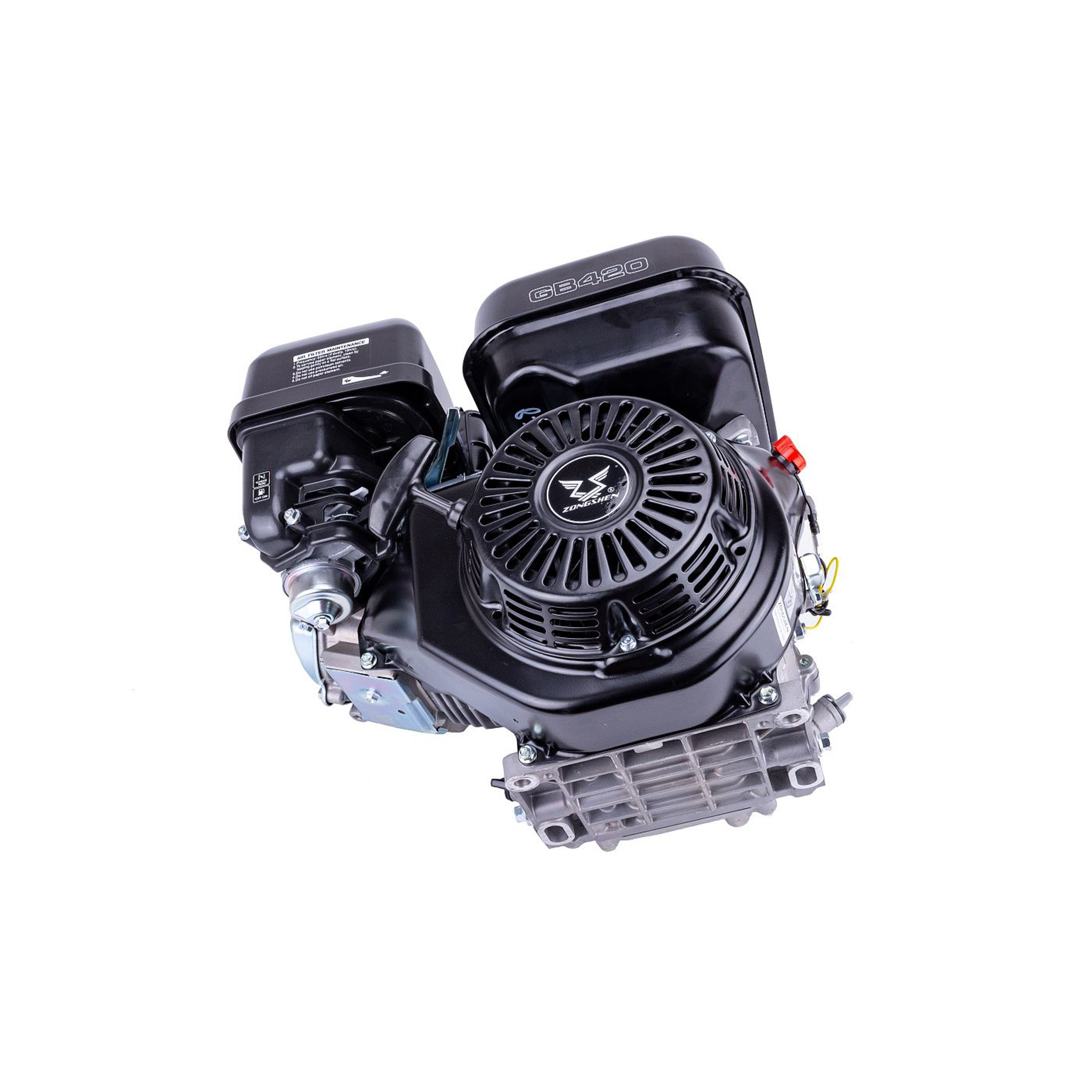 Motor Zongshen GB420 výkon 13,0 PS objem motoru 420 ccm horizontální hřídel