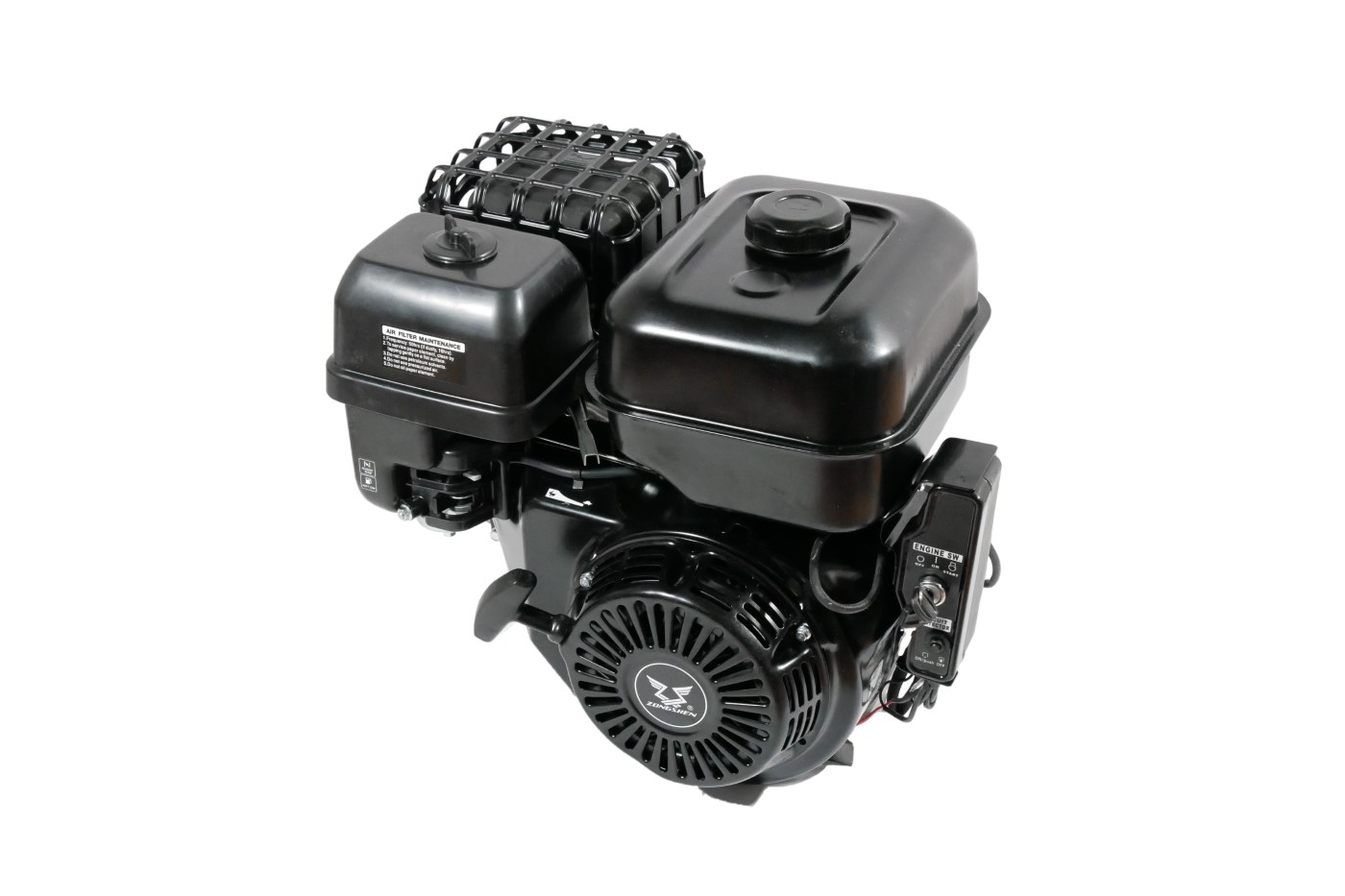Motor Zongshen GB420 výkon 13,0 PS objem motoru 420 ccm horizontální hřídel + elektrický startér