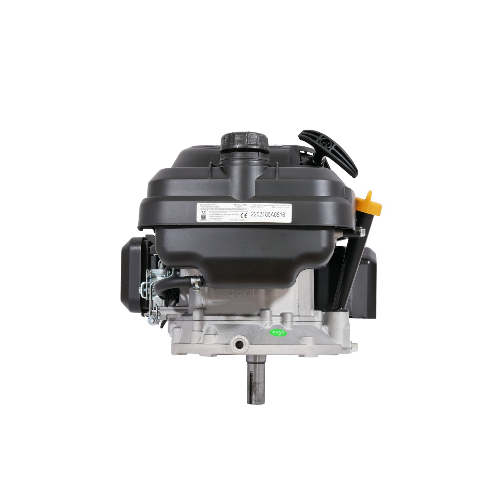 Motor Zongshen XP200A výkon 6,5 PS objem motoru 196 ccm vertikální hřídel s těžkým setrvačníkem