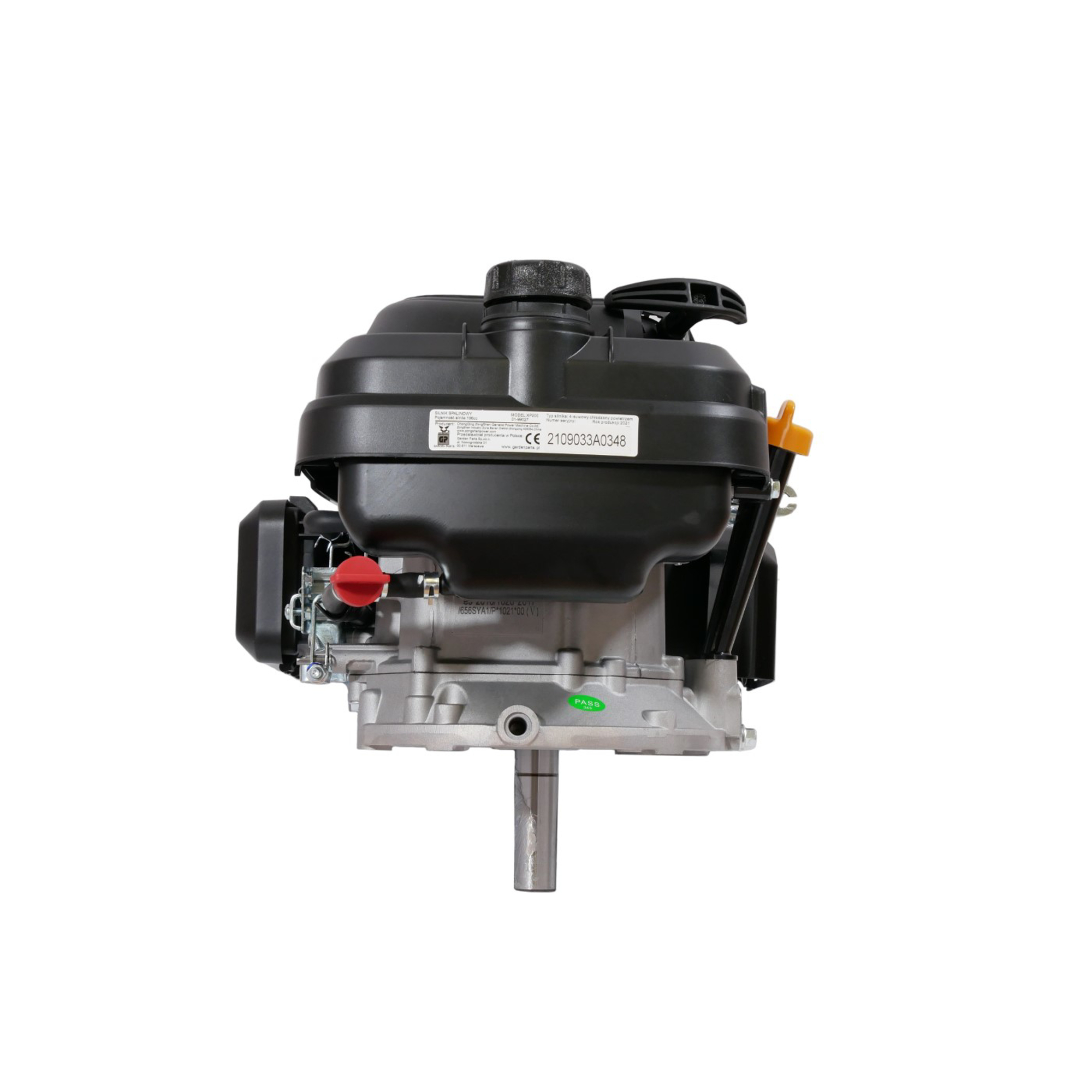 Motor Zongshen XP200A výkon 6,5 PS objem motoru 196 ccm vertikální hřídel