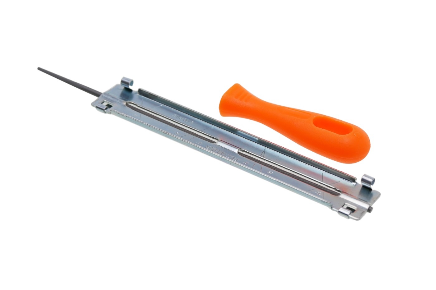 Set pilníku 4,0 mm s držákem pilníku a vodítka na ostření pilových řetězů motorových elektrických a aku pil