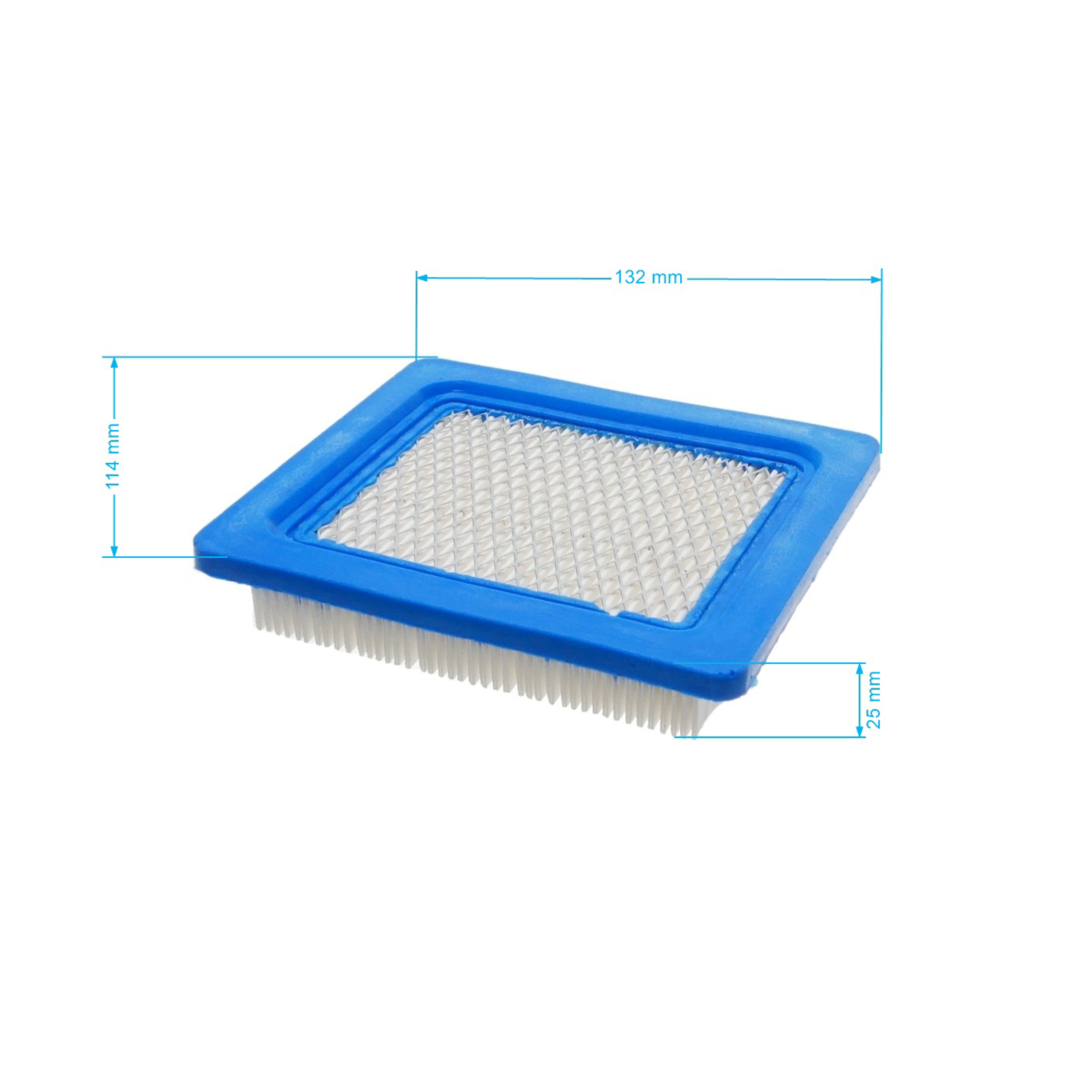 Vzduchový filtr 132 mm x 113 mm x 20 mm pro motory Briggs & Stratton Quantum výkon 3,0 PS - 6,0 PS Honda GC135 GCV135 GC160 GCV160 GC190 GCV190 (OEM 399959 491588 17211-ZL8-023)