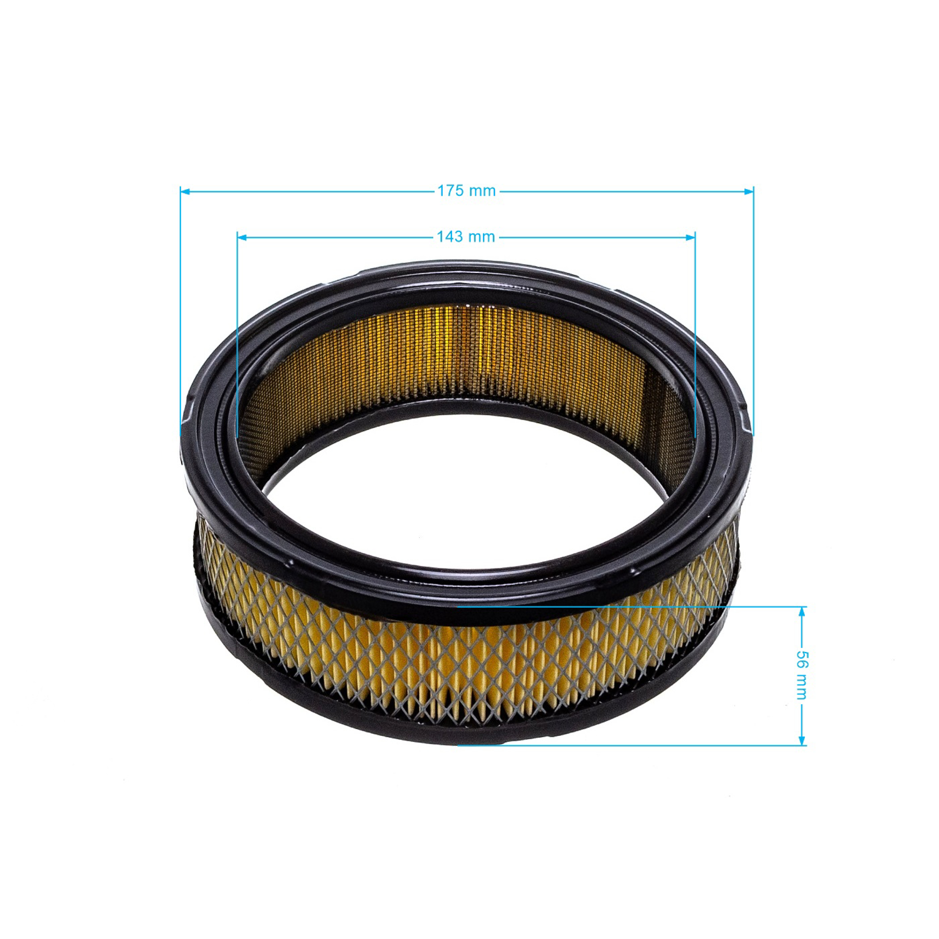 Vzduchový filtr 178 mm x 146 mm x 55 mm pro motory Briggs & Stratton Vanguard V-Twin výkon 12,5 PS - 21,0 PS (OEM 392642 394018 394018S 5050H 5050B 4135)