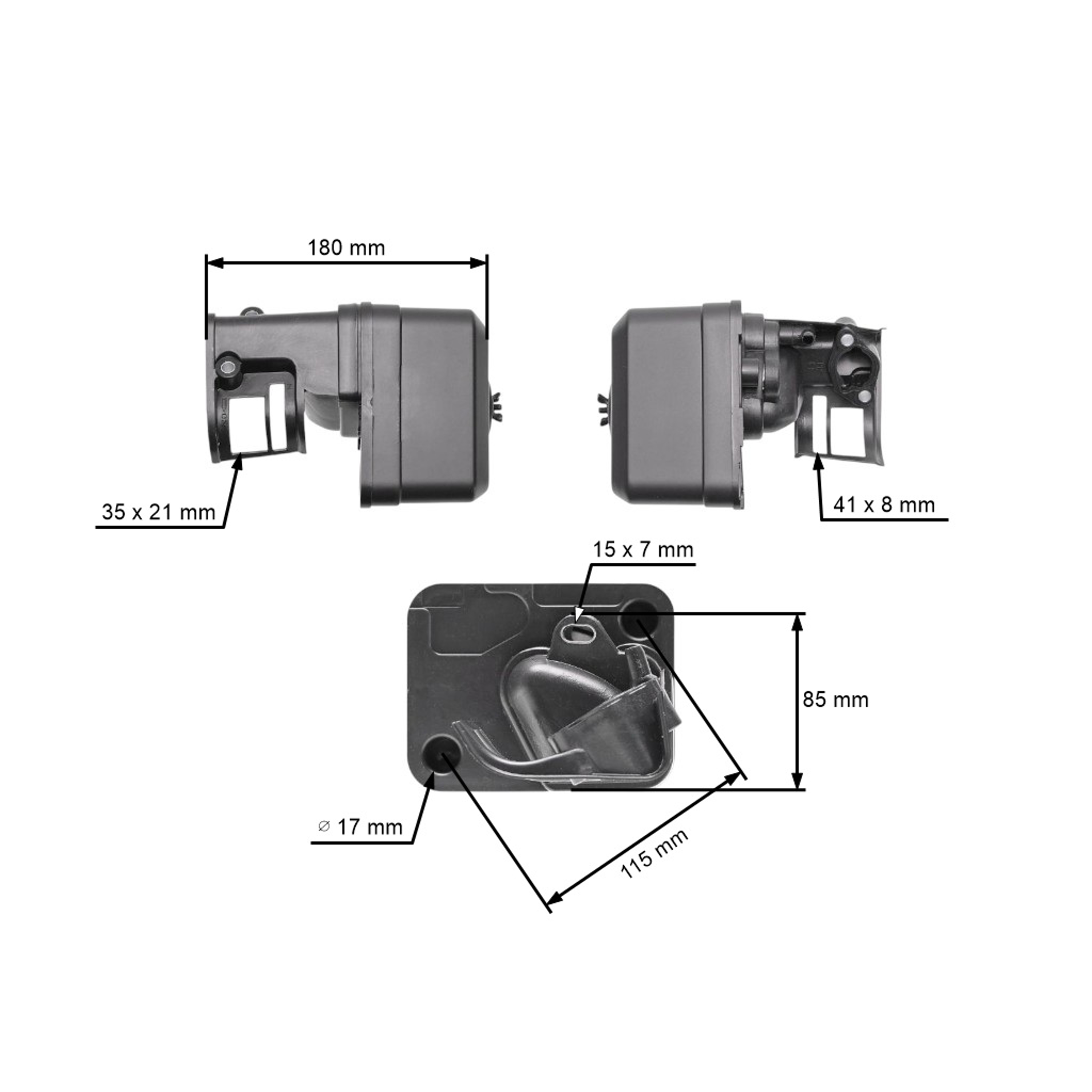 Kryt vzduchového filtru pro vodní čerpadla s motory Honda GX120 GX140 GX160 GX200 výkon 5,5 PS - 6,5 PS