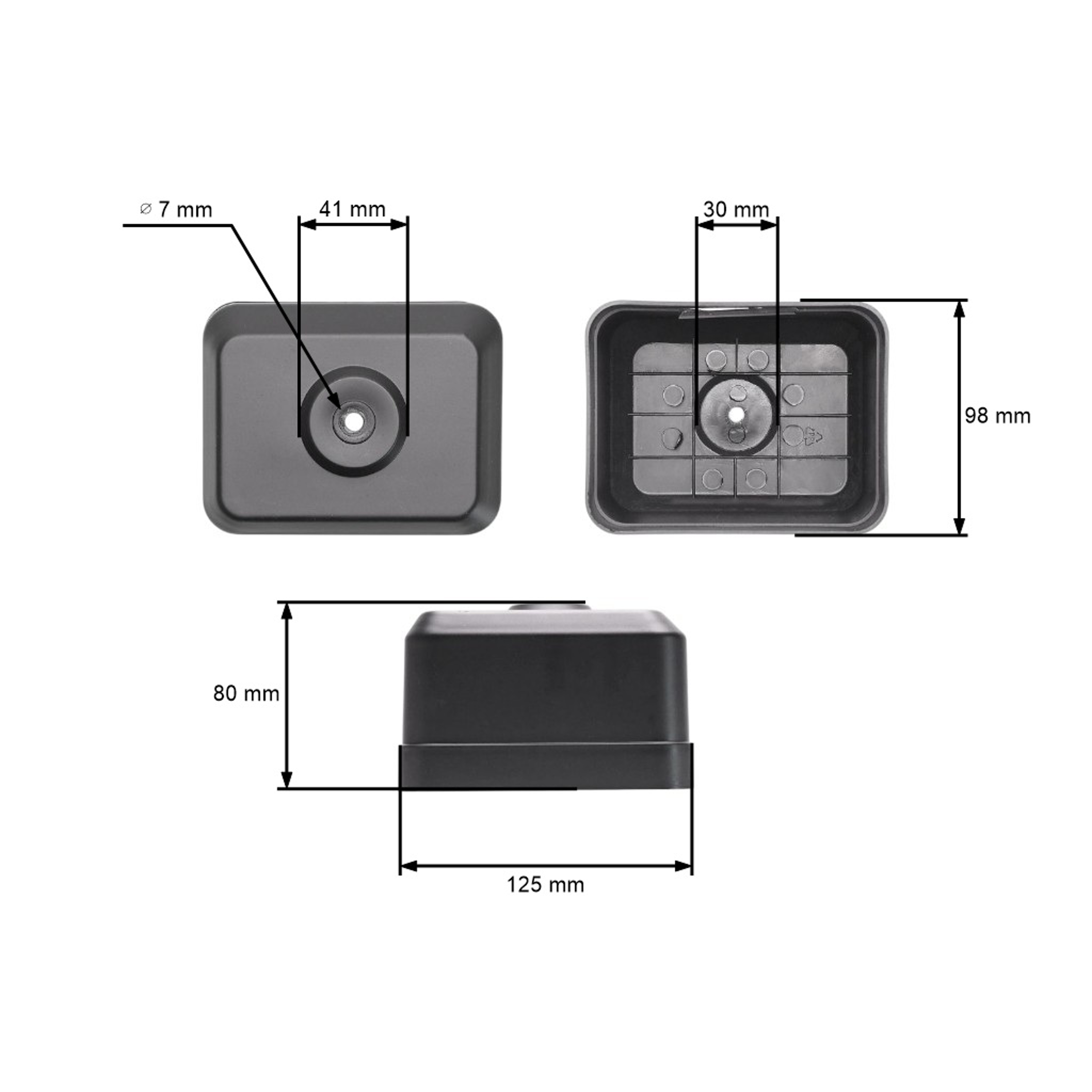 Kryt vzduchového filtru pro vodní čerpadla s motory Honda GX120 GX140 GX160 GX200 výkon 5,5 PS - 6,5 PS