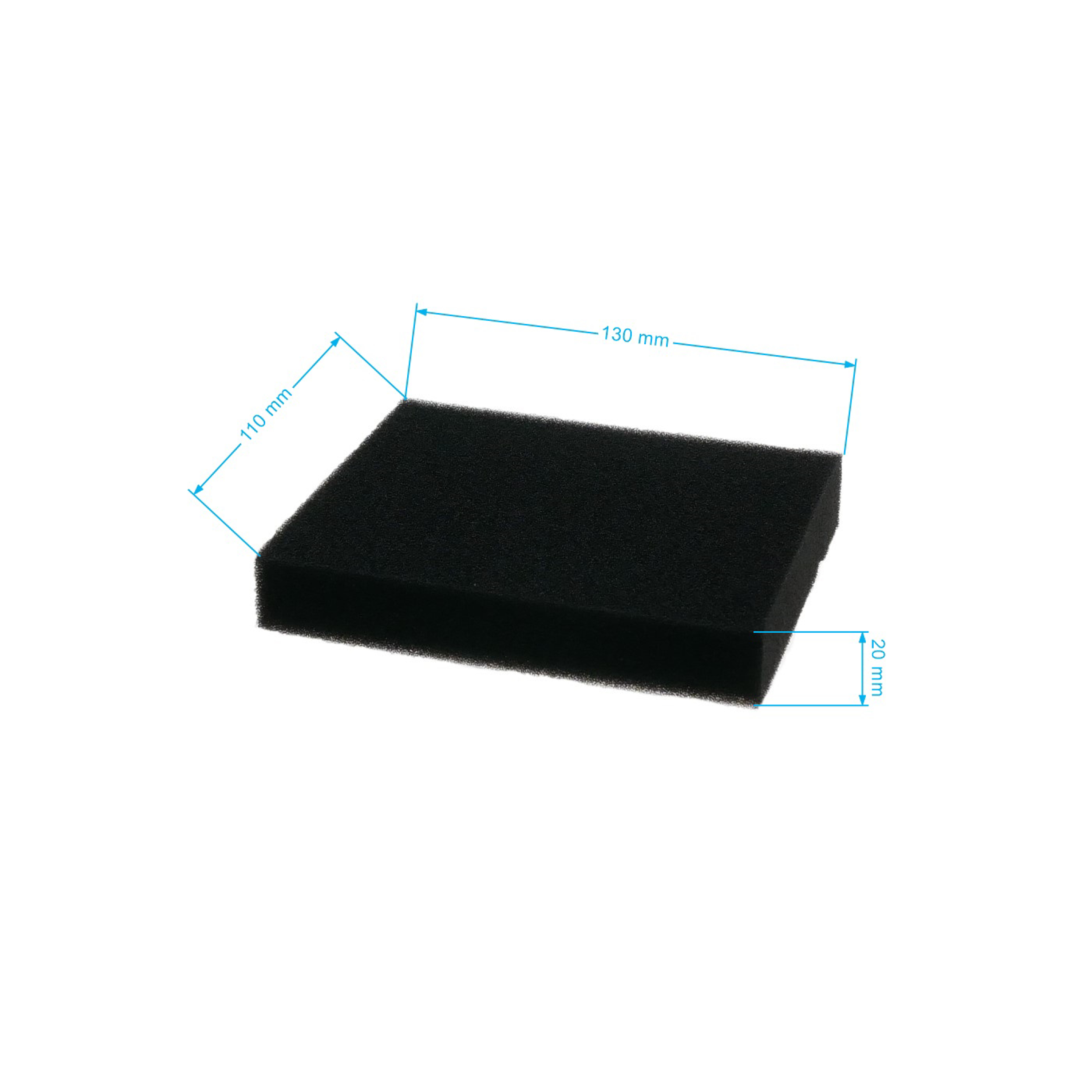 Vzduchový filtr 130 mm x 109 mm x 25 mm pro motory Stiga GGP SV150 RV150 V35 SV40 RV45 (OEM 1111-9152-01)