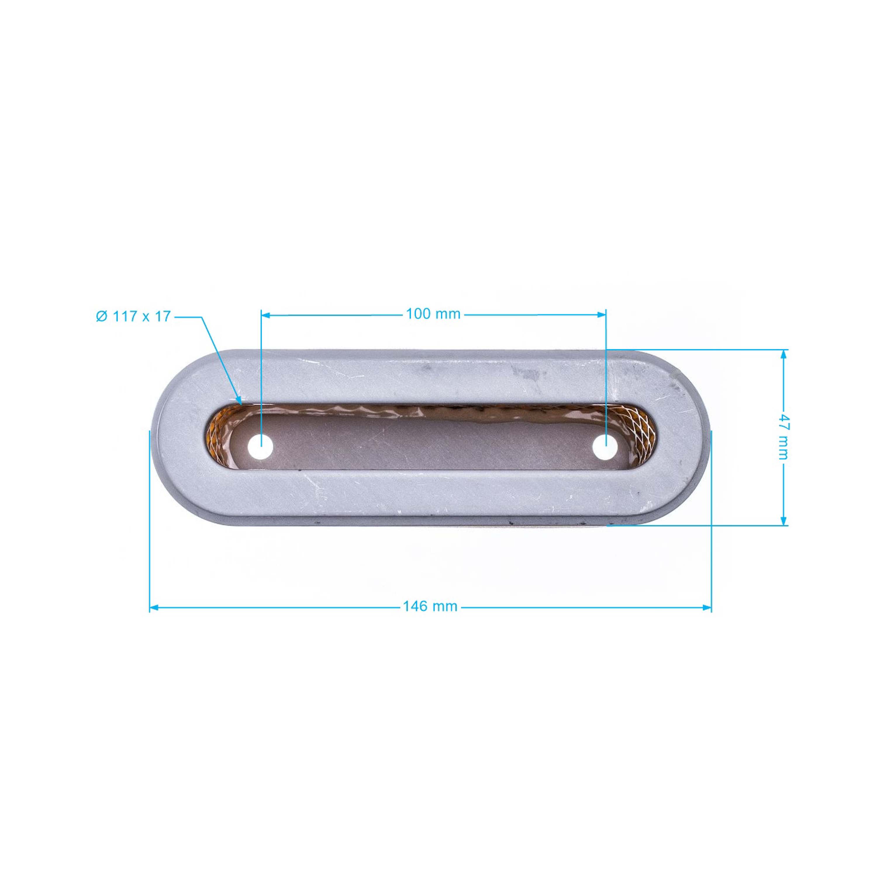 Vzduchový filtr 151,5 mm x 46,4 mm x 55,8 mm pro Čínské motorové sekačky a sekačky z hobbymarketů modely NAC DY164PMB