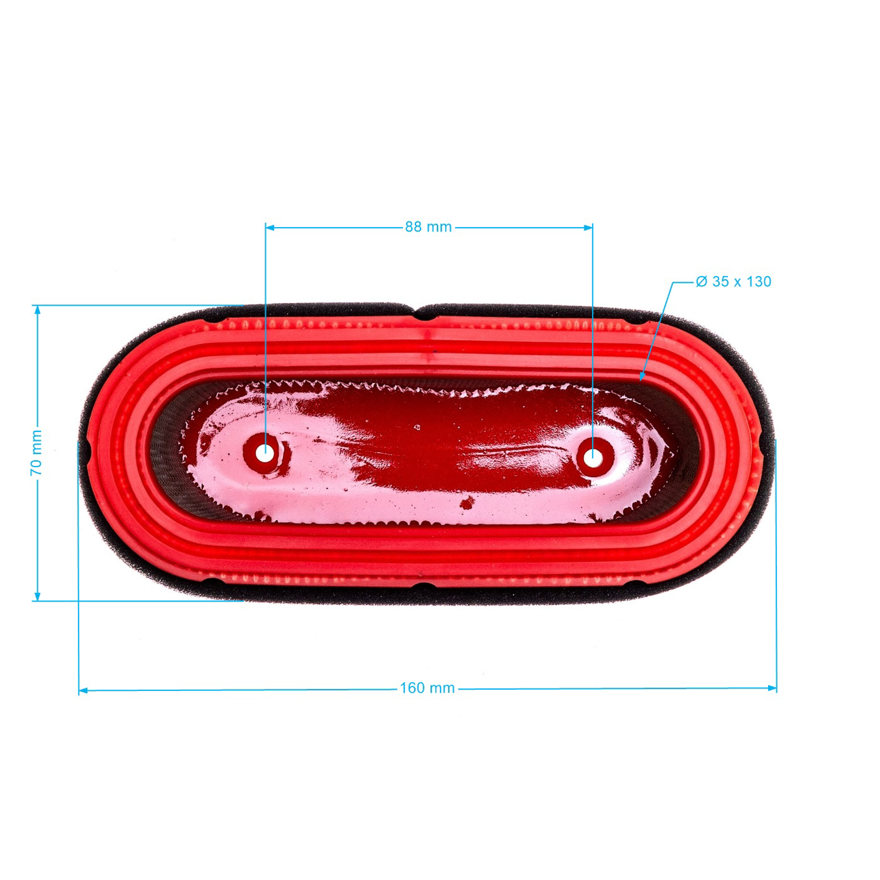 Vzduchový filtr 157 mm x 85 mm x 63 mm pro motory Loncin LC 1P92F-1 180130188-0001 (OEM 180130188-0001)