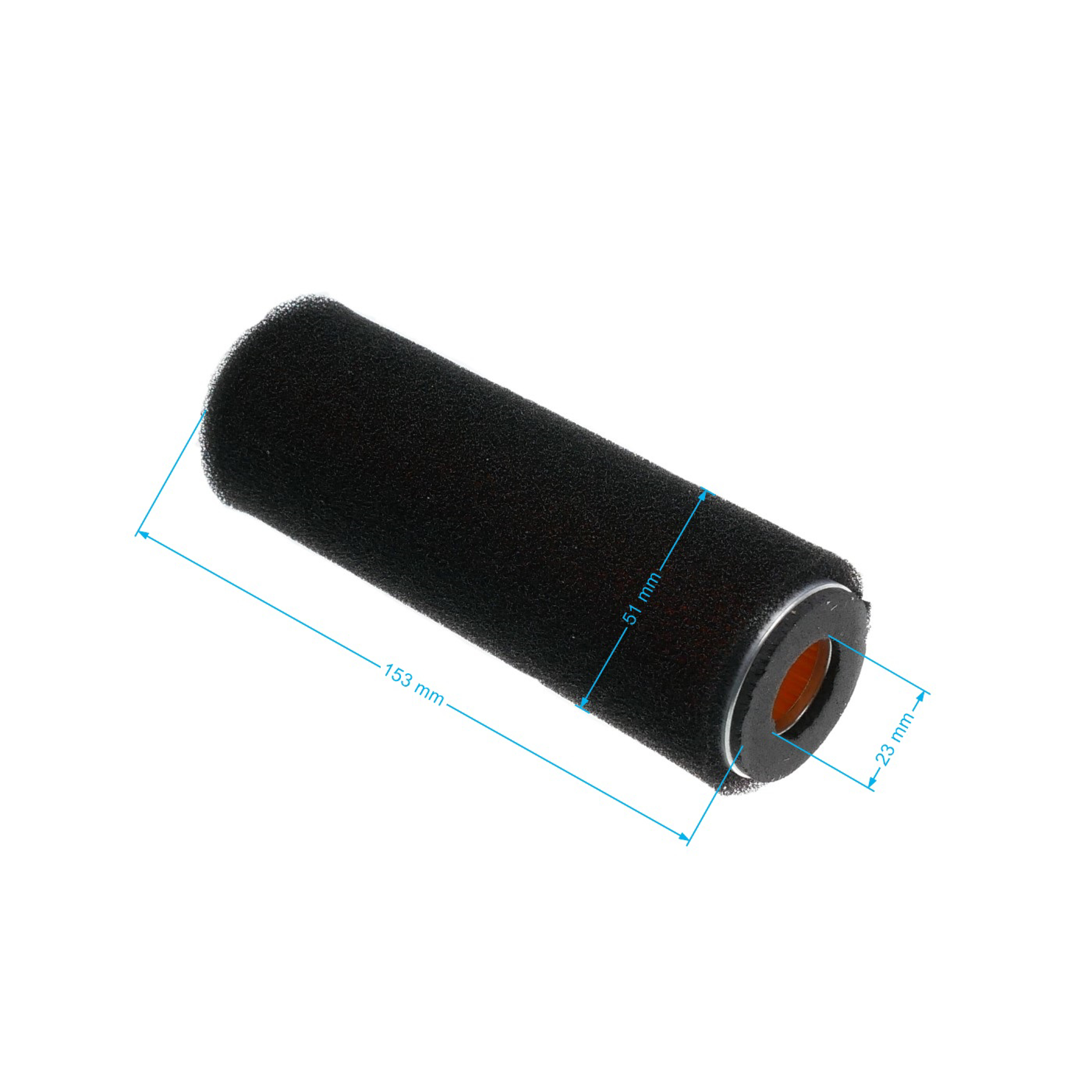Vzduchový filtr 150 mm x 50 mm pro motory Loncin Zongshen G160F G200F (OEM R-100106-1)