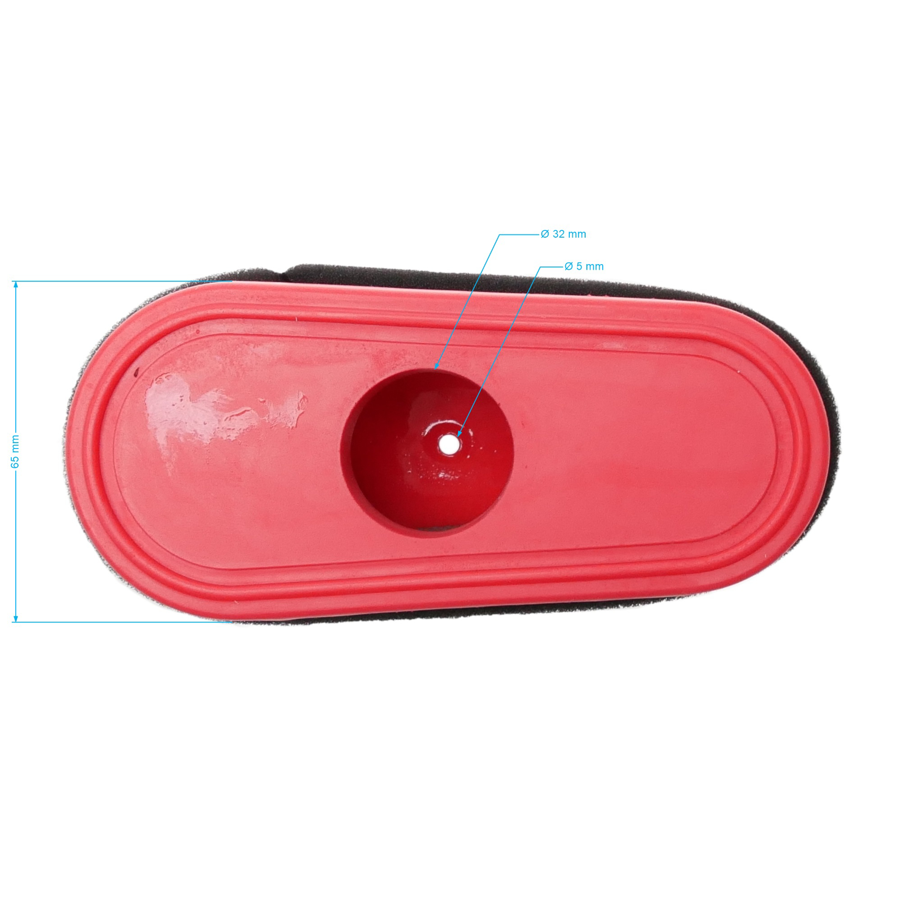 Vzduchový filtr 145 mm x 60 mm pro motory Loncin LC1P70FA (OEM 180130289-0001)