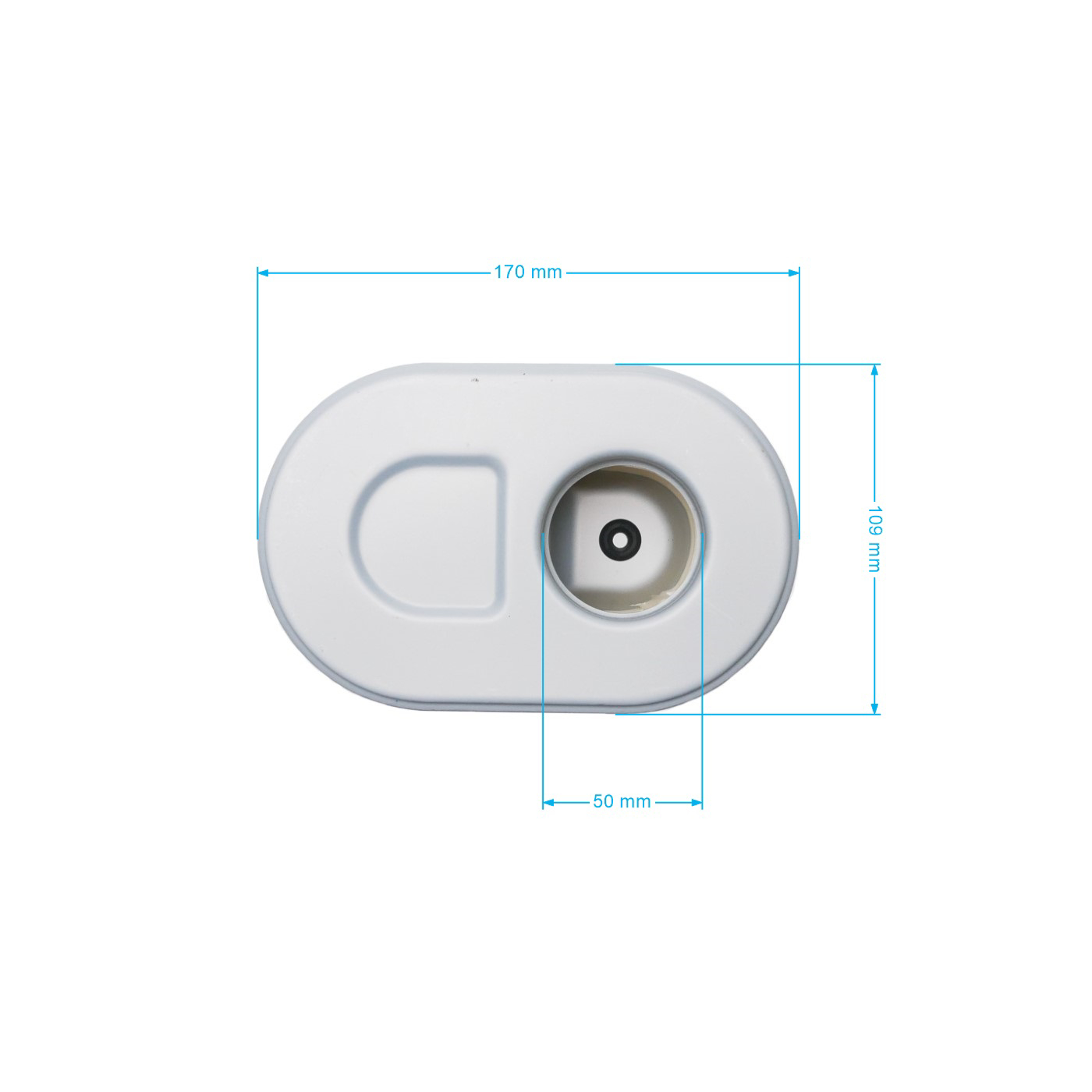 Vzduchový filtr pro motory MTD 173 mm x 109 mm 61 mm (OEM 737-05145)