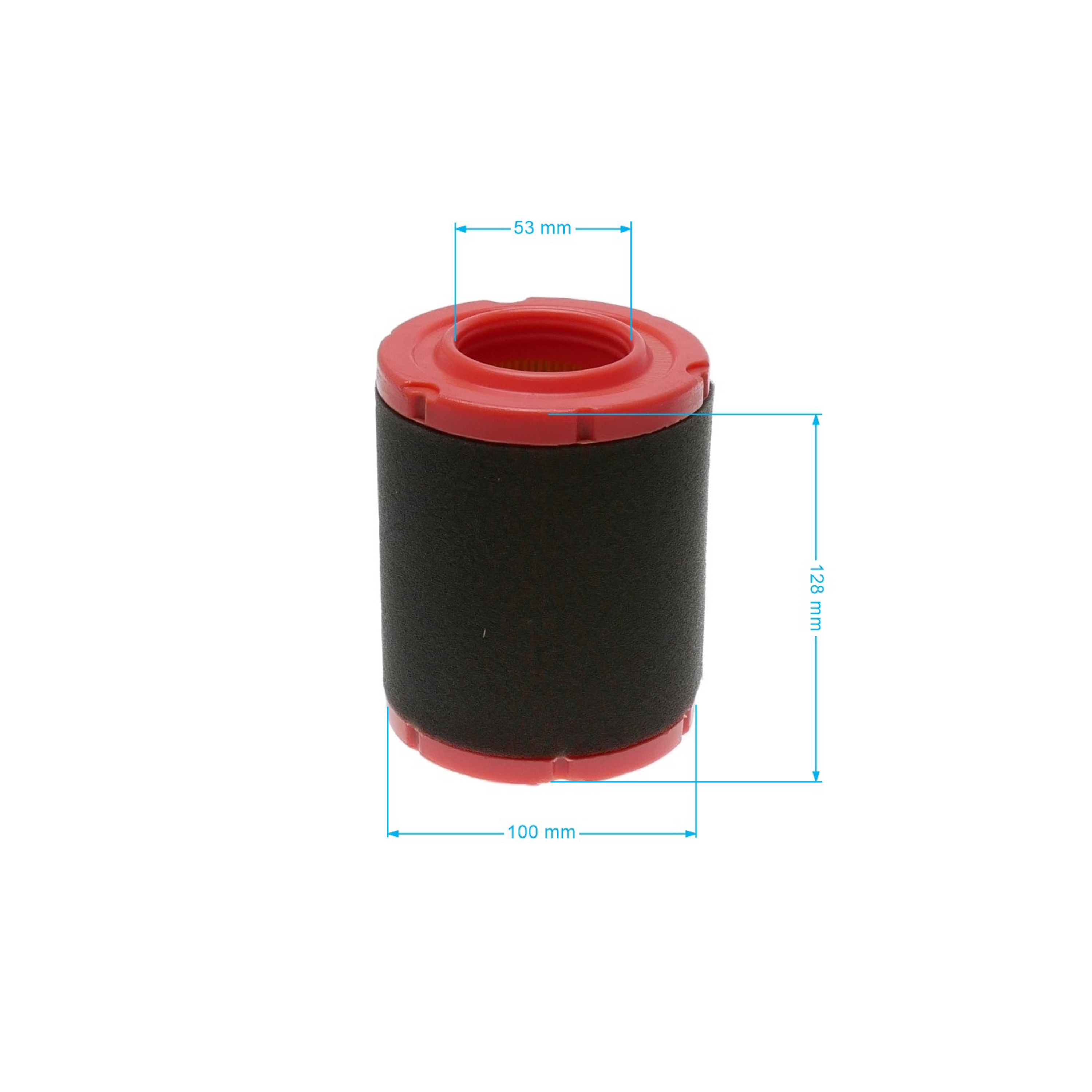 Vzduchový filtr 128 mm x 102 mm x 52 mm pro motory Zongshen XP680 (OEM 100053086)