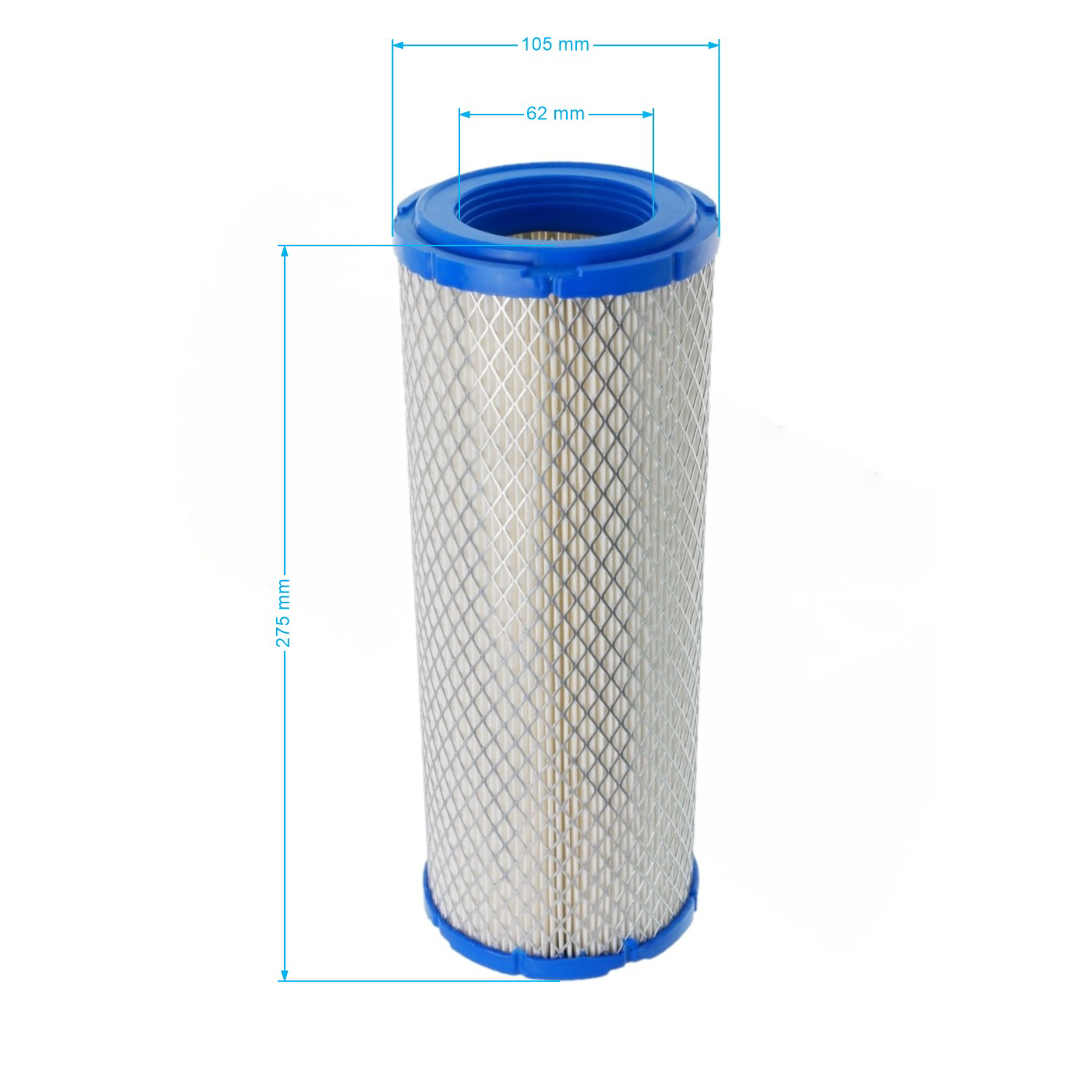 Vzduchový filtr 268 mm x 104 mm x 64 mm pro motory Zongshen GB1000 (OEM 100078365)