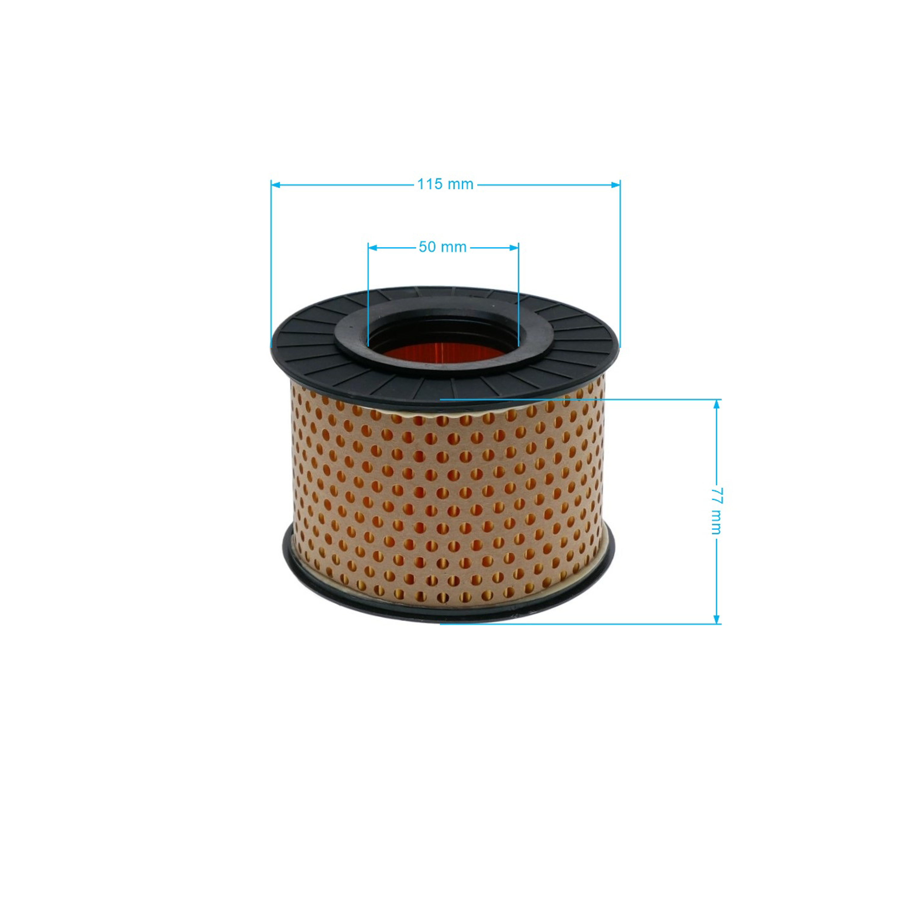 Vzduchový filtr 113 mm x 79 mm x 51 mm pro motory Hatz 1B20 1B27 1B30 1B20V 1B30V (OEM 5042600)