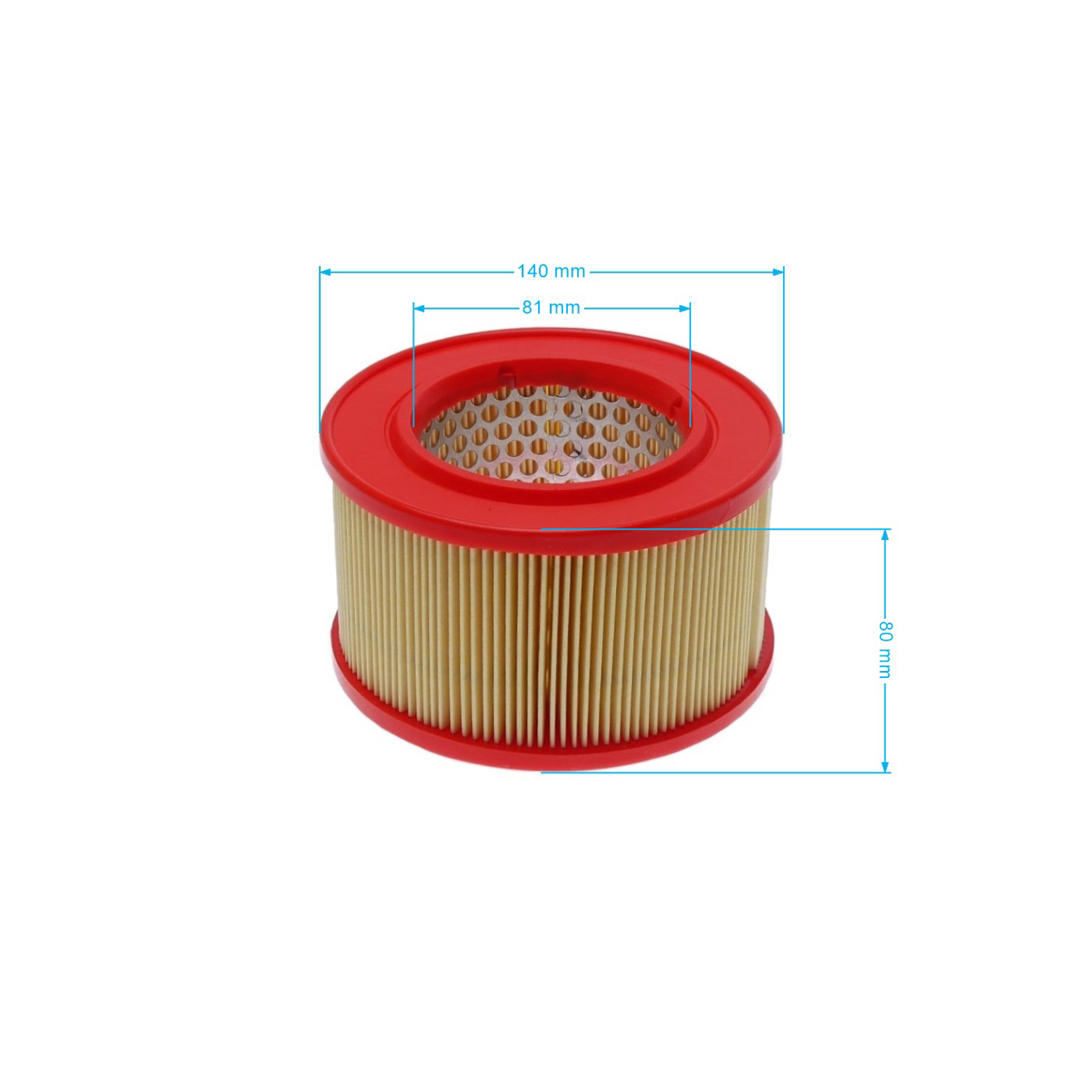 Vzduchový filtr 140 mm x 87 mm x 80 mm pro motory Hatz MOTOR SUPRA MOTOR SUPRA 1D30 1D31 1D40 1D41 1D42 (OEM 04030100)