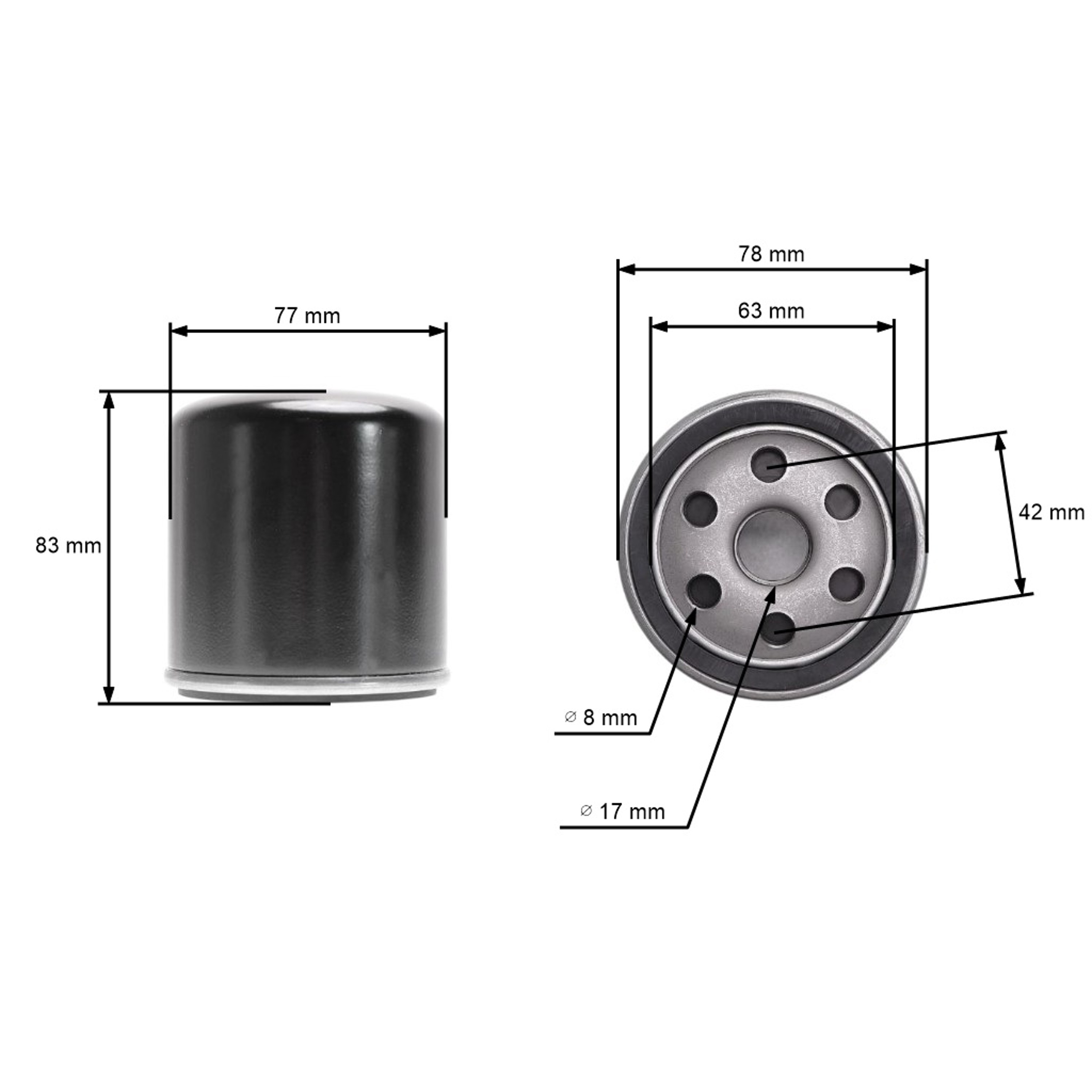 Olejový filtr pro motory a značky Briggs & Stratton Vanguard Tecumseh Iseki Kohler Kawasaki John Deere Husqvarna (OEM 004153 4153 491056 491056S 805255 )