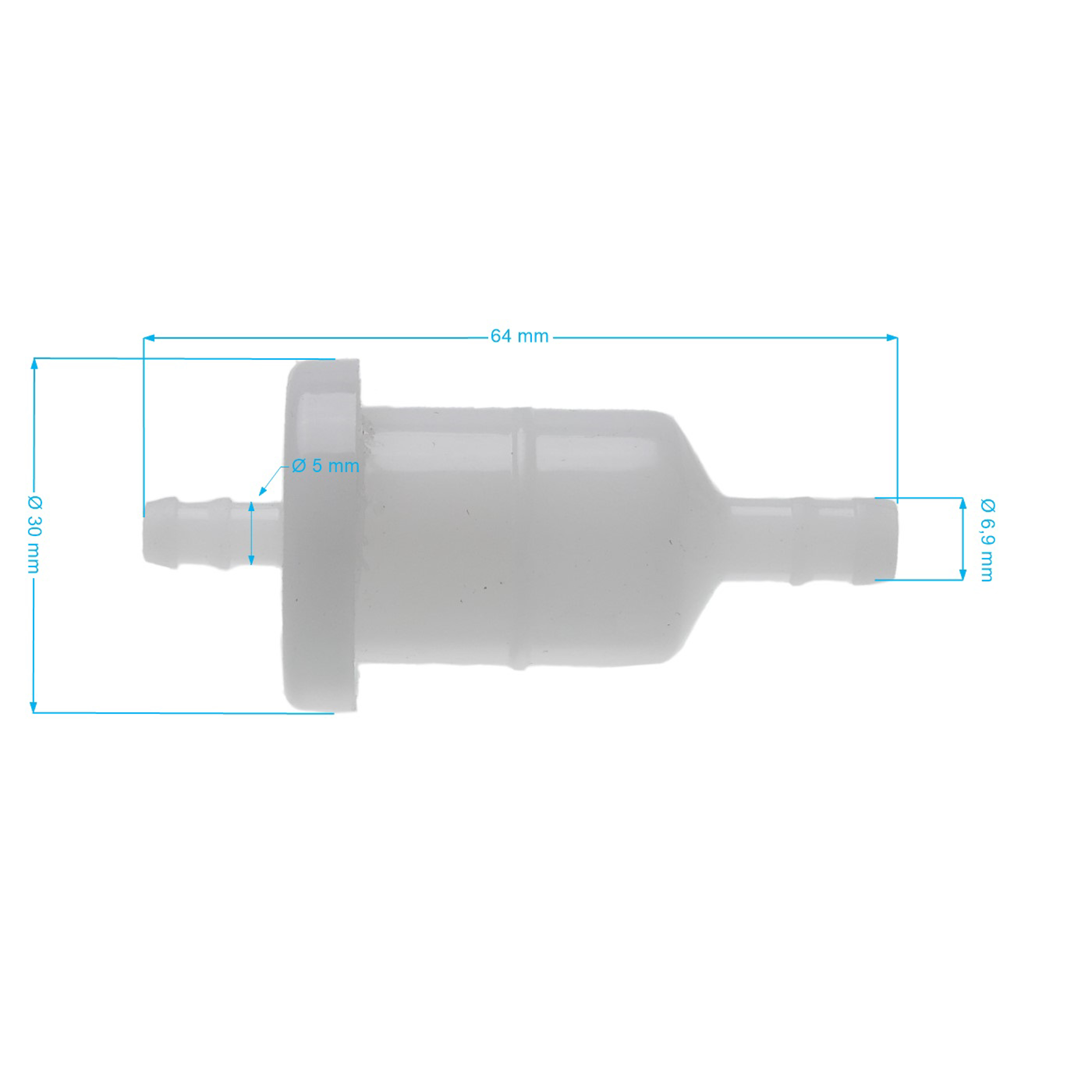 Palivový filtr pro motory Honda GX620 GX670 (OEM 16910-ZE8-015)
