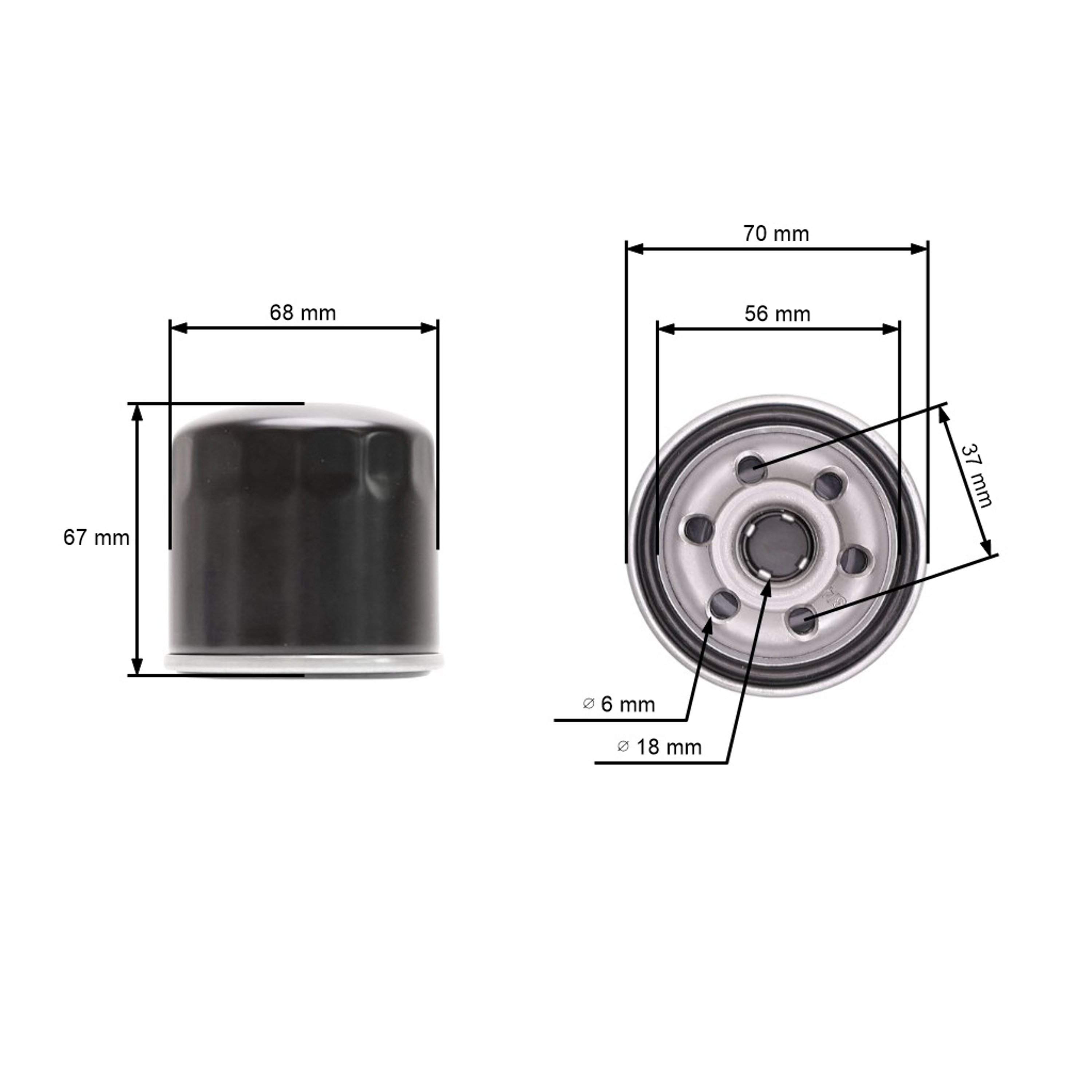 Olejový filtr pro motory Zongshen GB680 XP680 GB1000 (OEM 100004087-0001)
