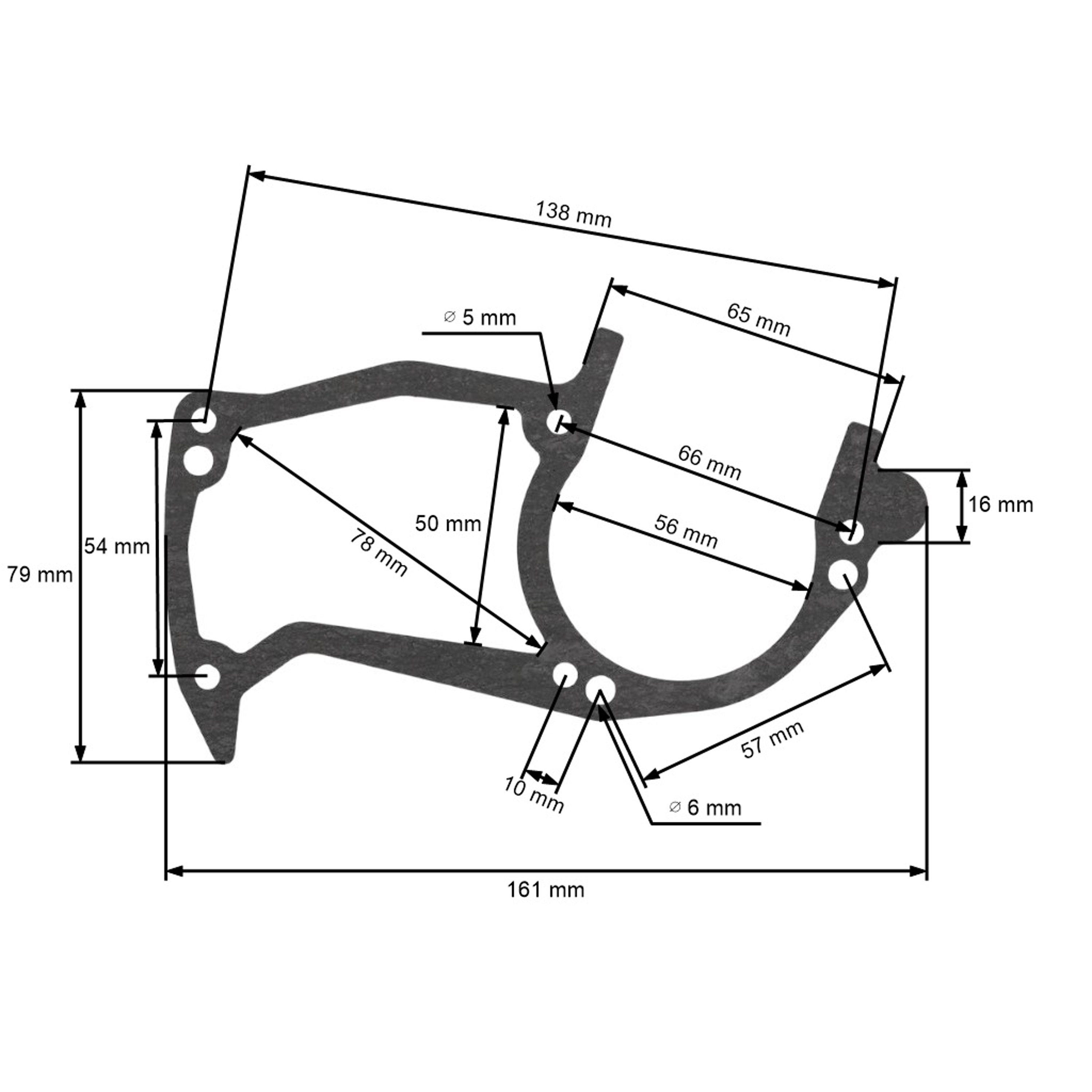 Sada těsnění pro Čínské motorové pily a pily z hobbymarketů obsah motoru 45 ccm - 58 ccm