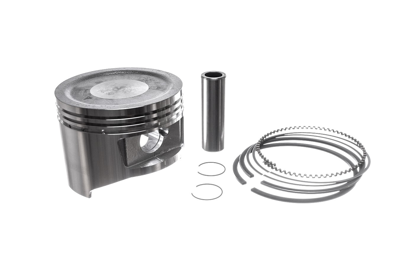 Kompletní píst pro motory Honda GX390 2. výbrus +0,50 mm 88,50 mm (OEM 13103-ZF6-W00)