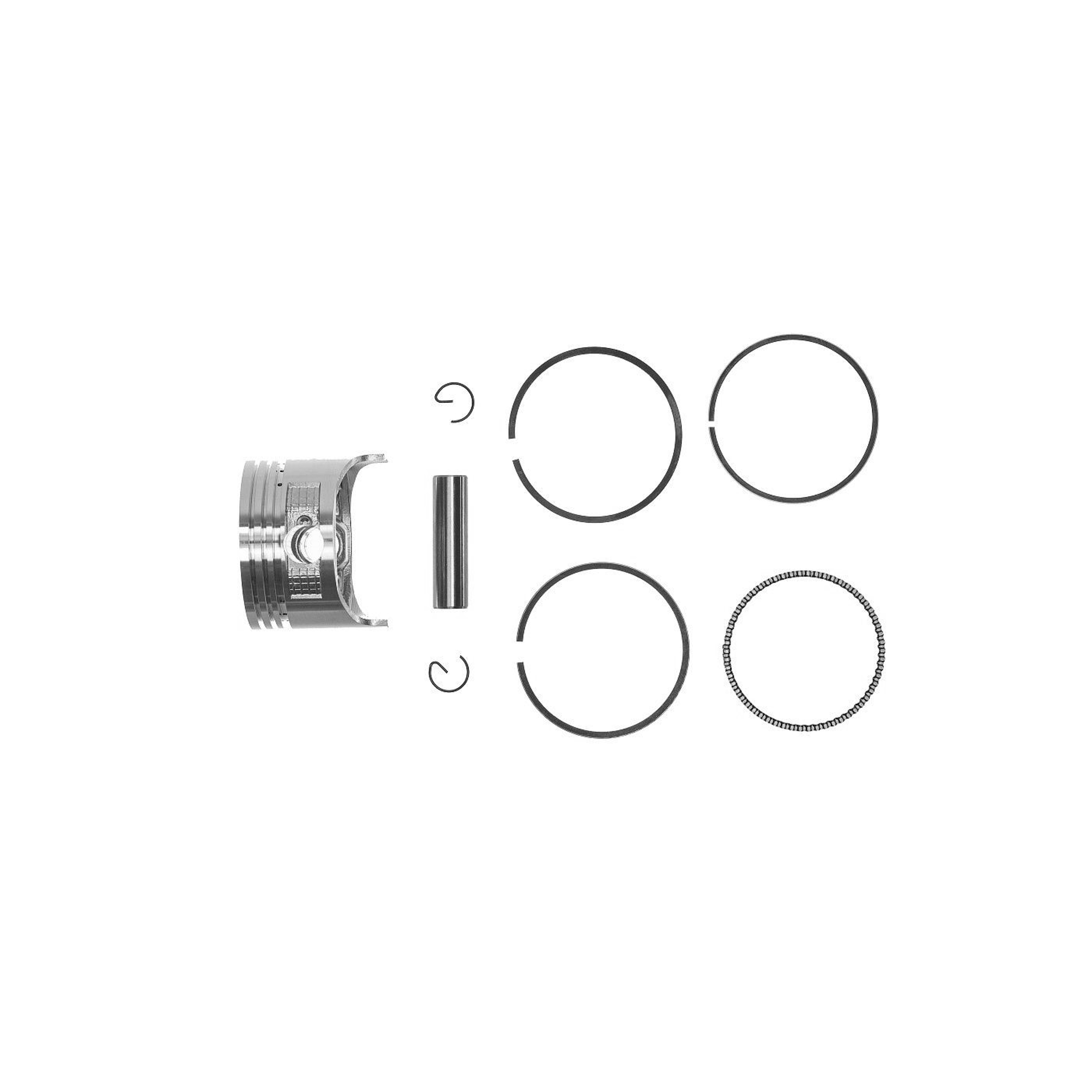 Kompletní píst pro motory Honda GX120 1. výbrus +0,25 mm 60,25 mm (OEM 13102-ZH7-010)