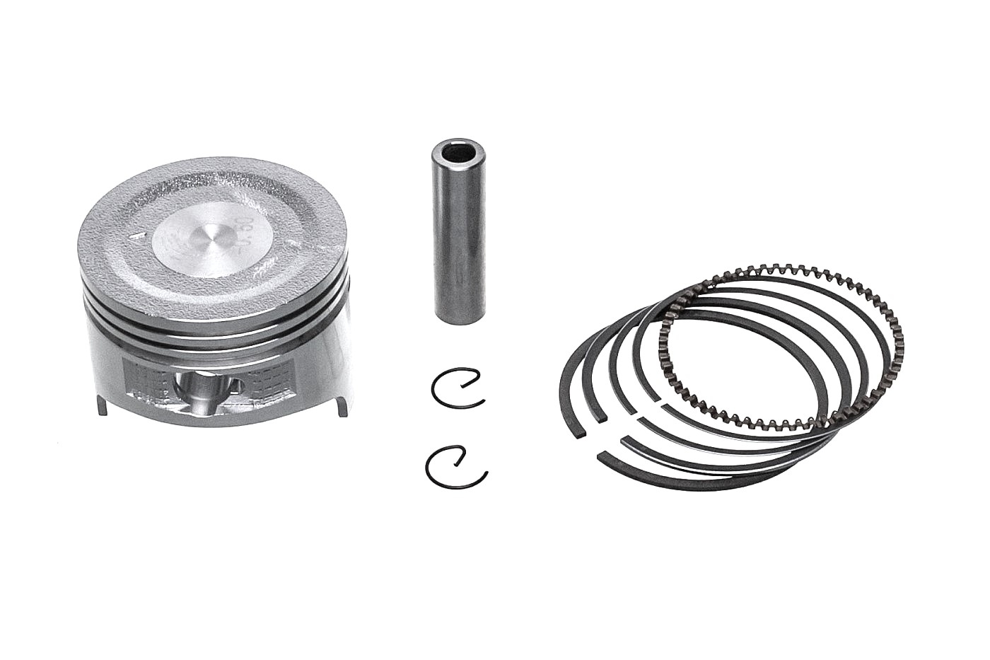 Kompletní píst pro motory Honda GX120 2. výbrus +0,50 mm 60,50 mm (OEM 13103ZH7010)