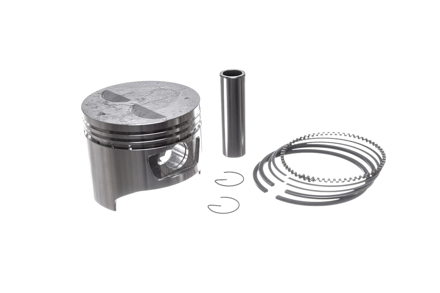 Kompletní píst pro motory Honda GX240 1. výbrus +0,25 mm 73,25 mm (OEM 13102ZE2W00)
