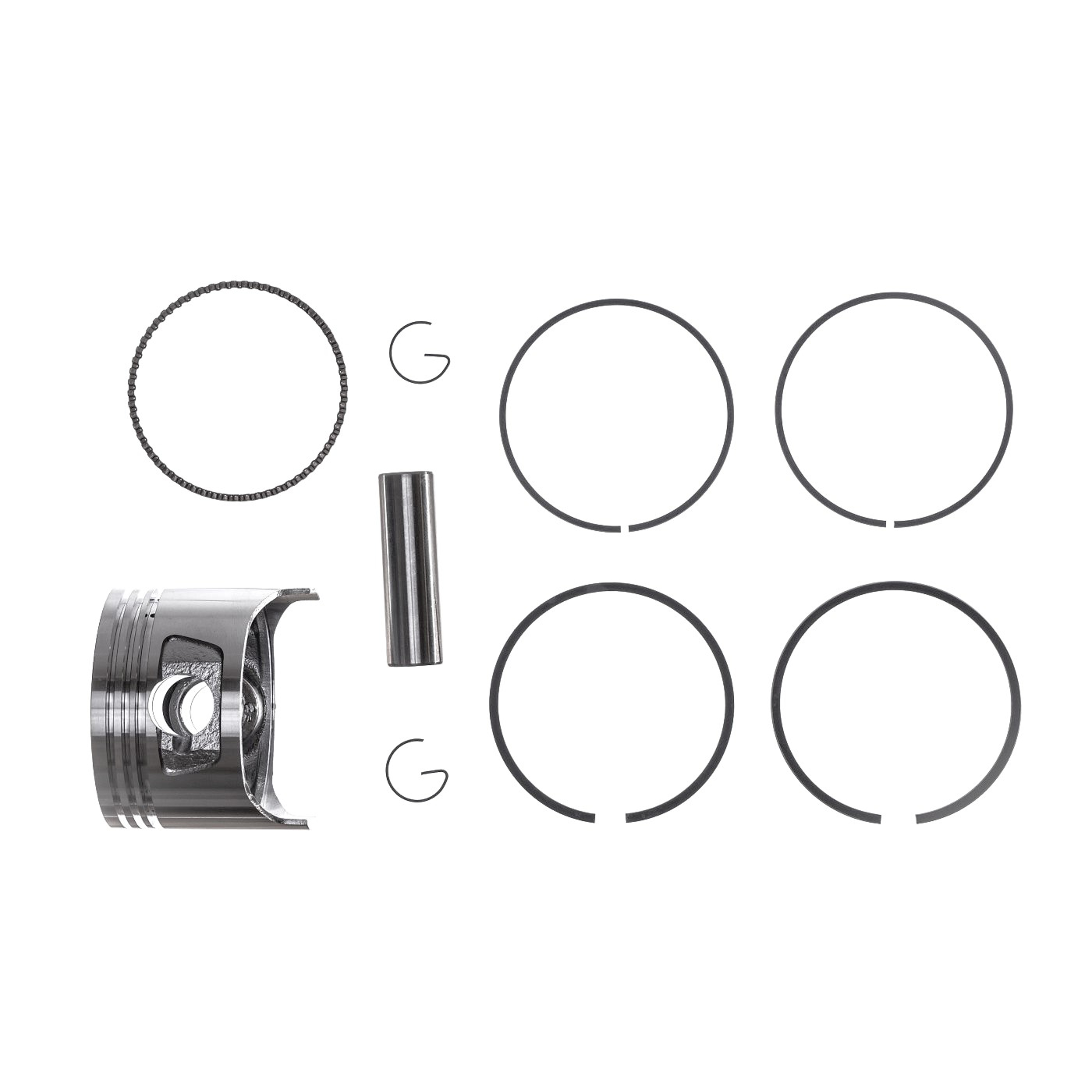 Kompletní píst pro motory Honda GX240 1. výbrus +0,25 mm 73,25 mm (OEM 13102ZE2W00)
