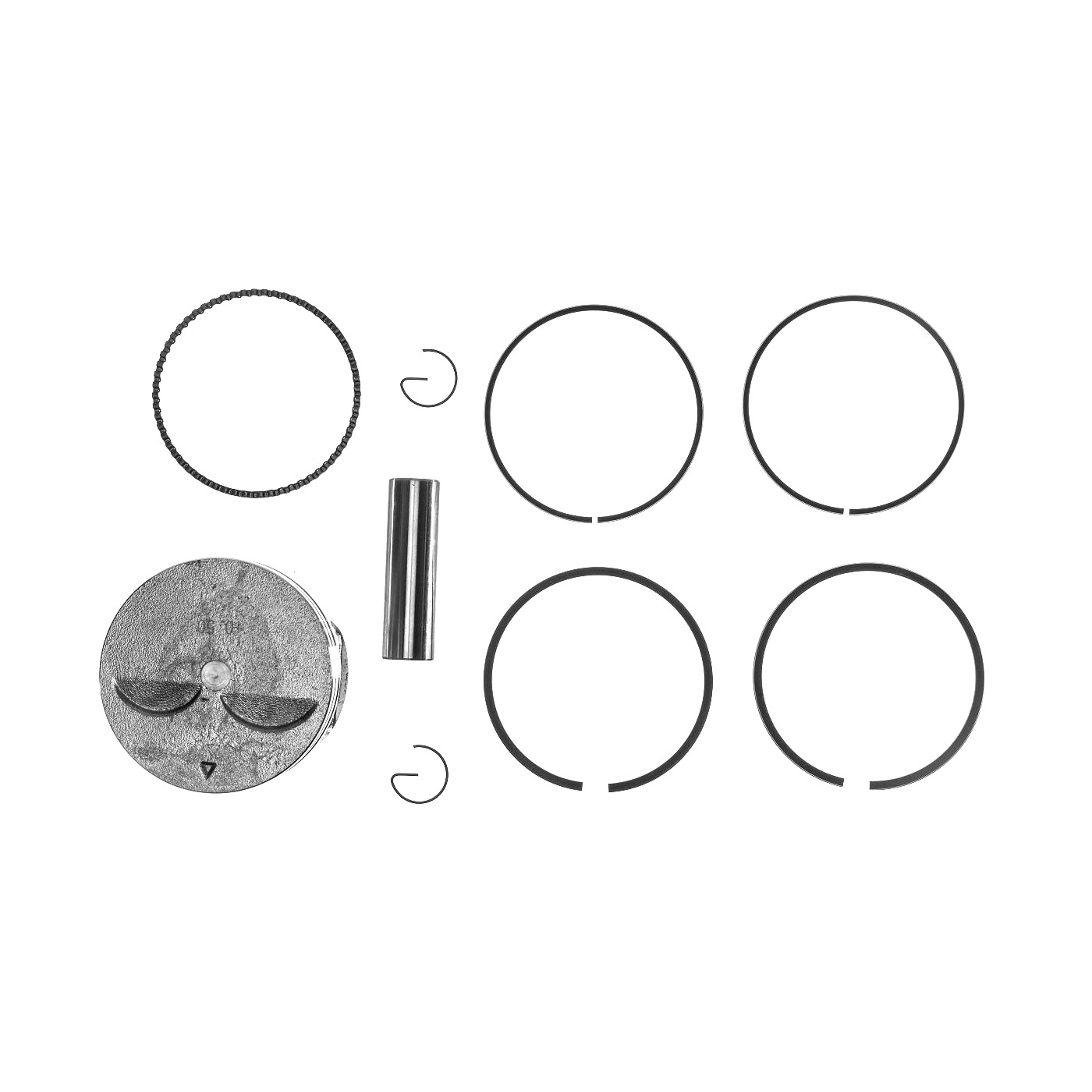 Kompletní píst pro motory Honda GX240 2. výbrus +0,50 mm 73,50 mm (OEM 13103ZE2W00)