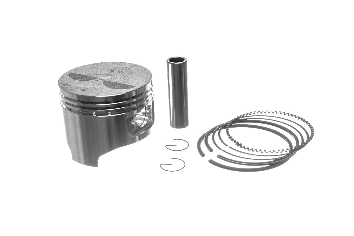 Kompletní píst pro motory Honda GX340 1. výbrus +0,25 mm 82,25 mm (OEM 13102ZE3W00)