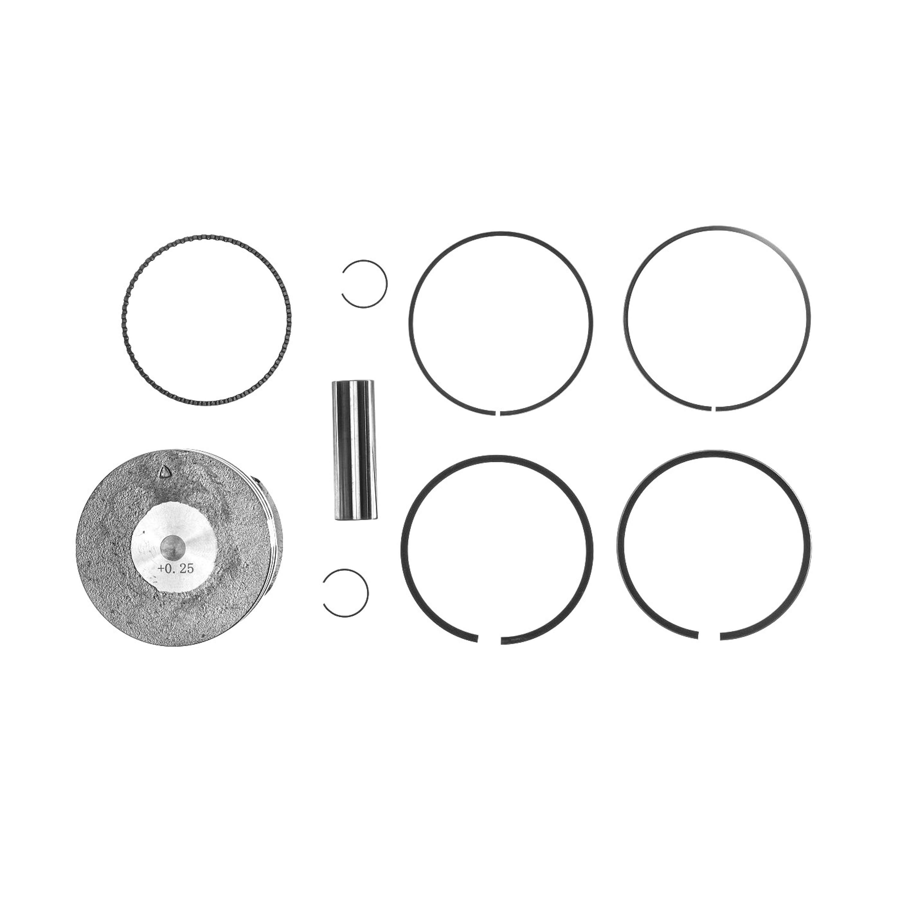 Kompletní píst pro motory Honda GX340 1. výbrus +0,25 mm 82,25 mm (OEM 13102ZE3W00)