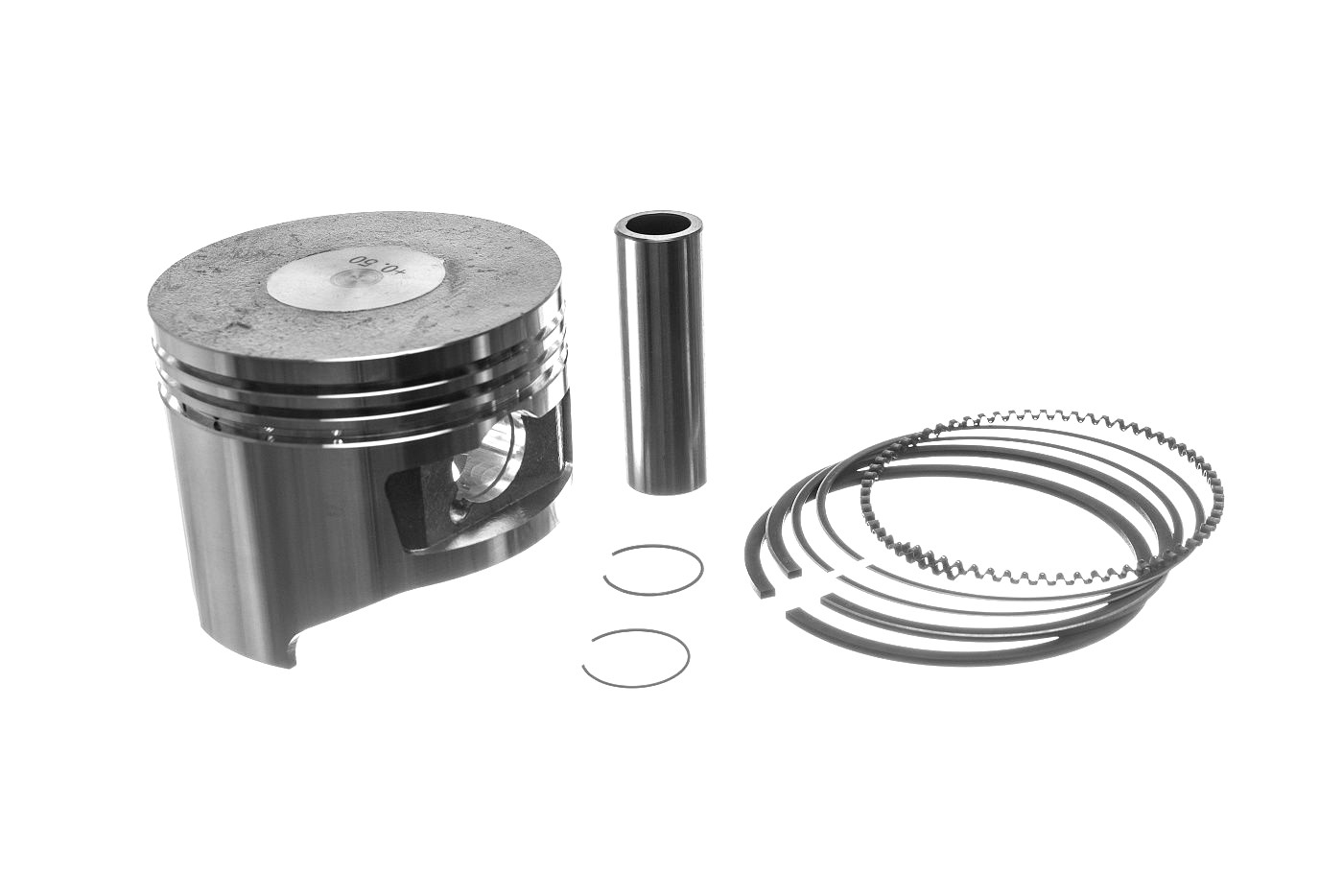 Kompletní píst pro motory Honda GX340 2. výbrus +0,50 mm 82,50 mm (OEM 13103ZE3W00)
