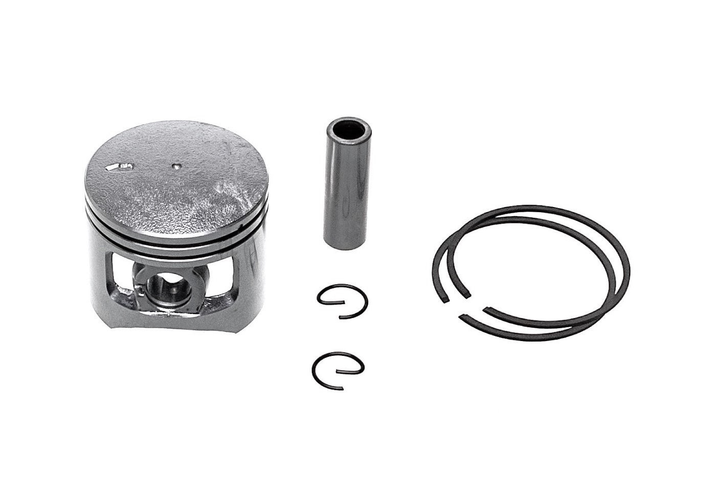Kompletní píst 43 mm pro Čínské motorové pily a pily z hobbymarketů s obsahem motoru 45 ccm