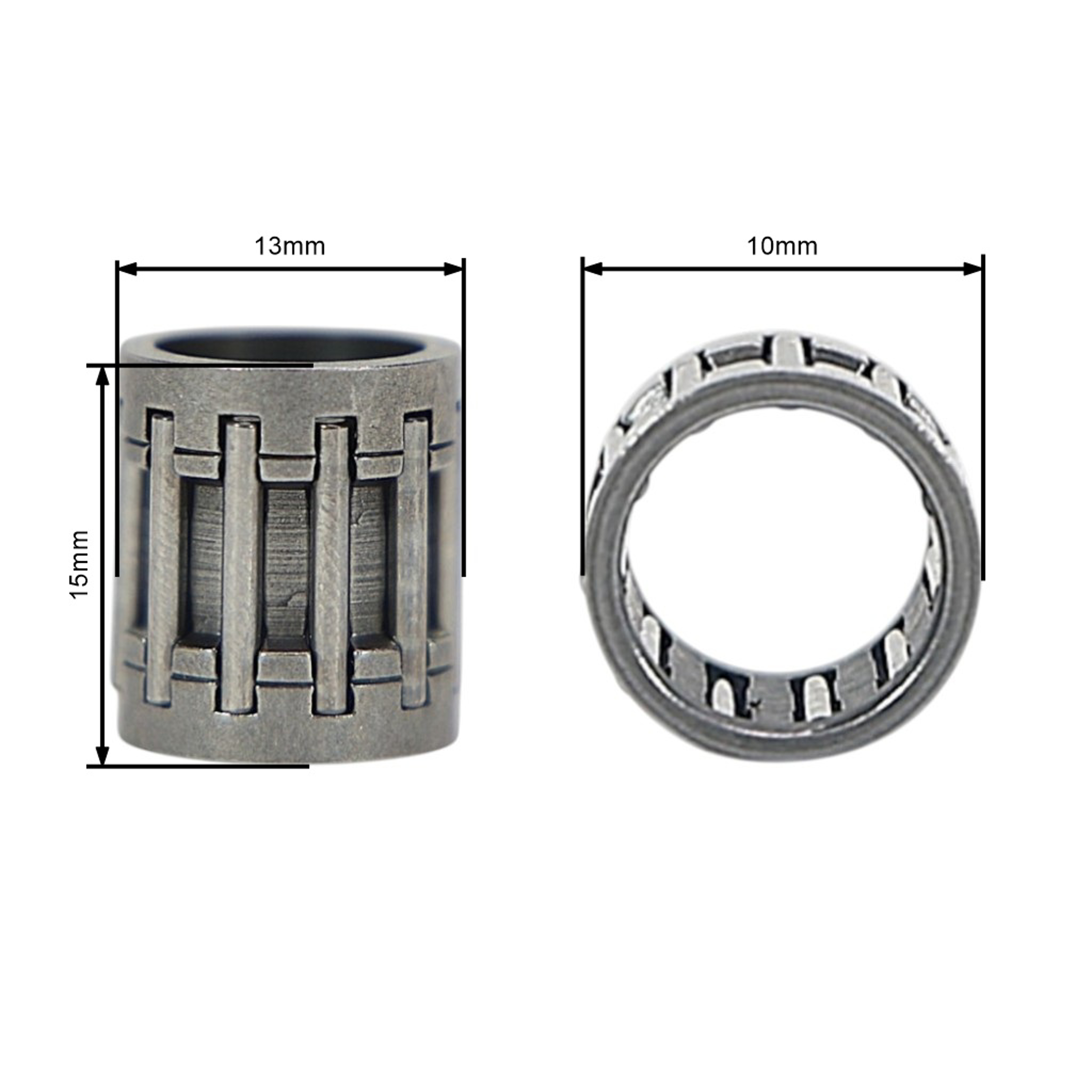 Jehličkové pístní ložisko 10 mm x 13 mm x 15,5 mm pro Čínské křovinořezy a křovinořezy z hobbymarketů s obsahem motoru 43 ccm