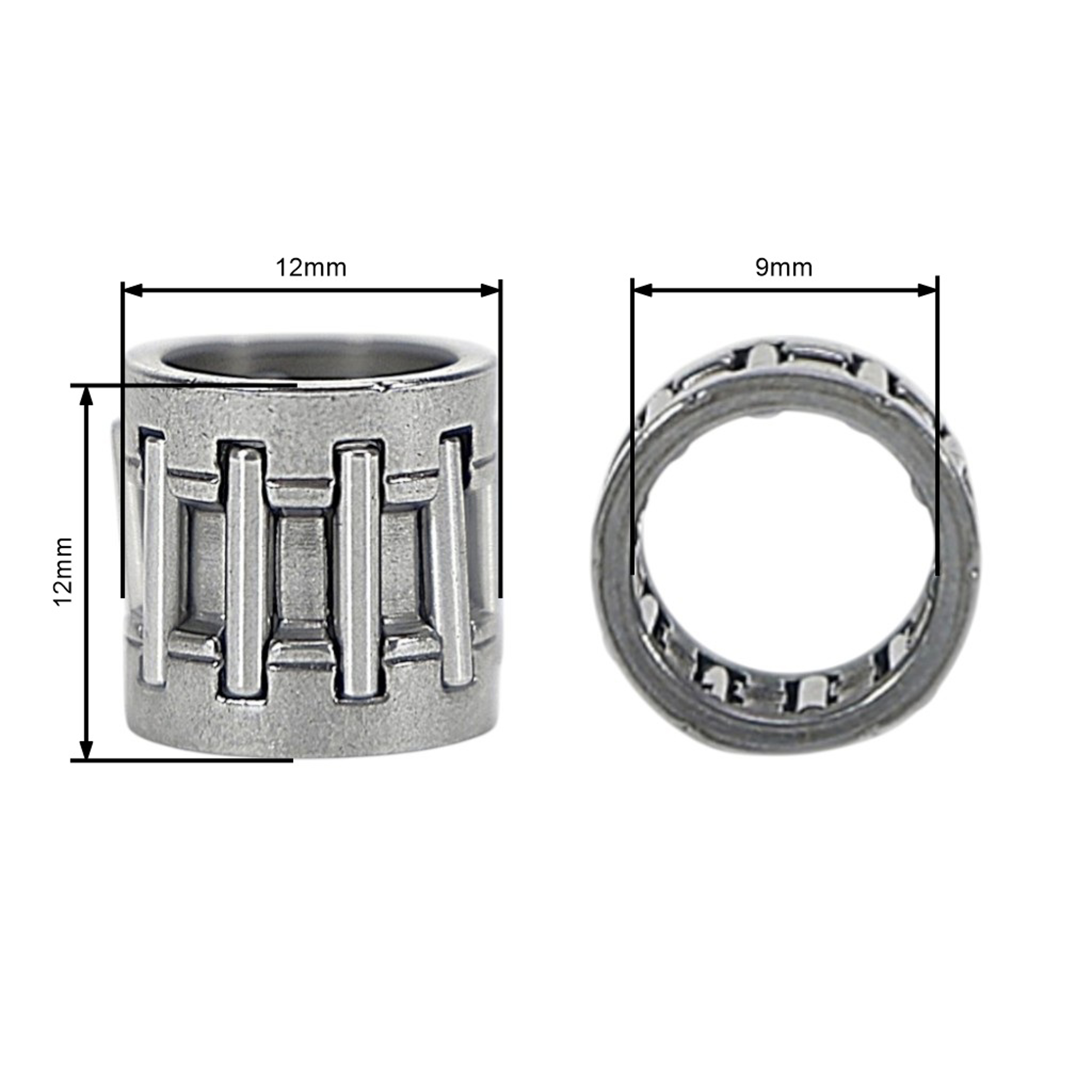 Jehličkové pístní ložisko 9 mm x 12 mm x 11,3 mm pro Čínské křovinořezy a křovinořezy z hobbymarketů s obsahem motoru 32 ccm