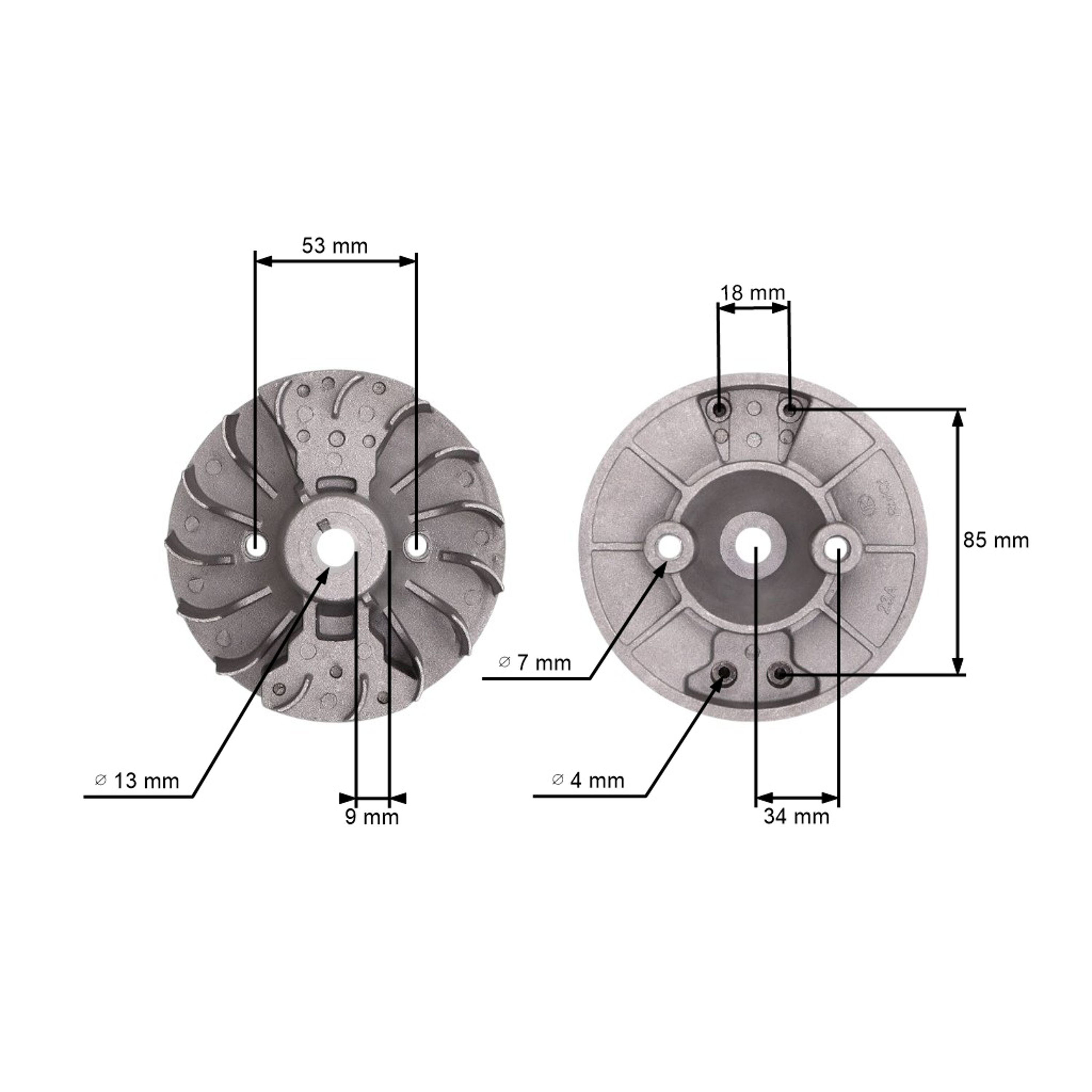 Ventilátor pro Čínské křovinořezy a křovinořezy z hobbymarketů s obsahem motoru 43 ccm - 52 ccm