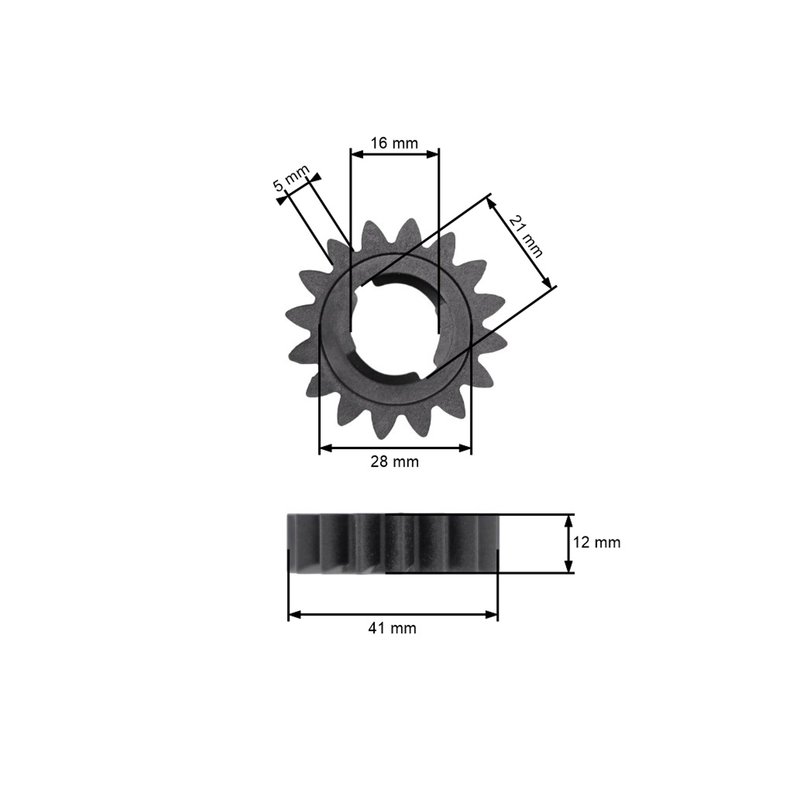 Ozubené kolo setrvačníku pro motory Briggs & Stratton výkon 12,0 PS - 15,0 PS (OEM 392134 399676 696537)