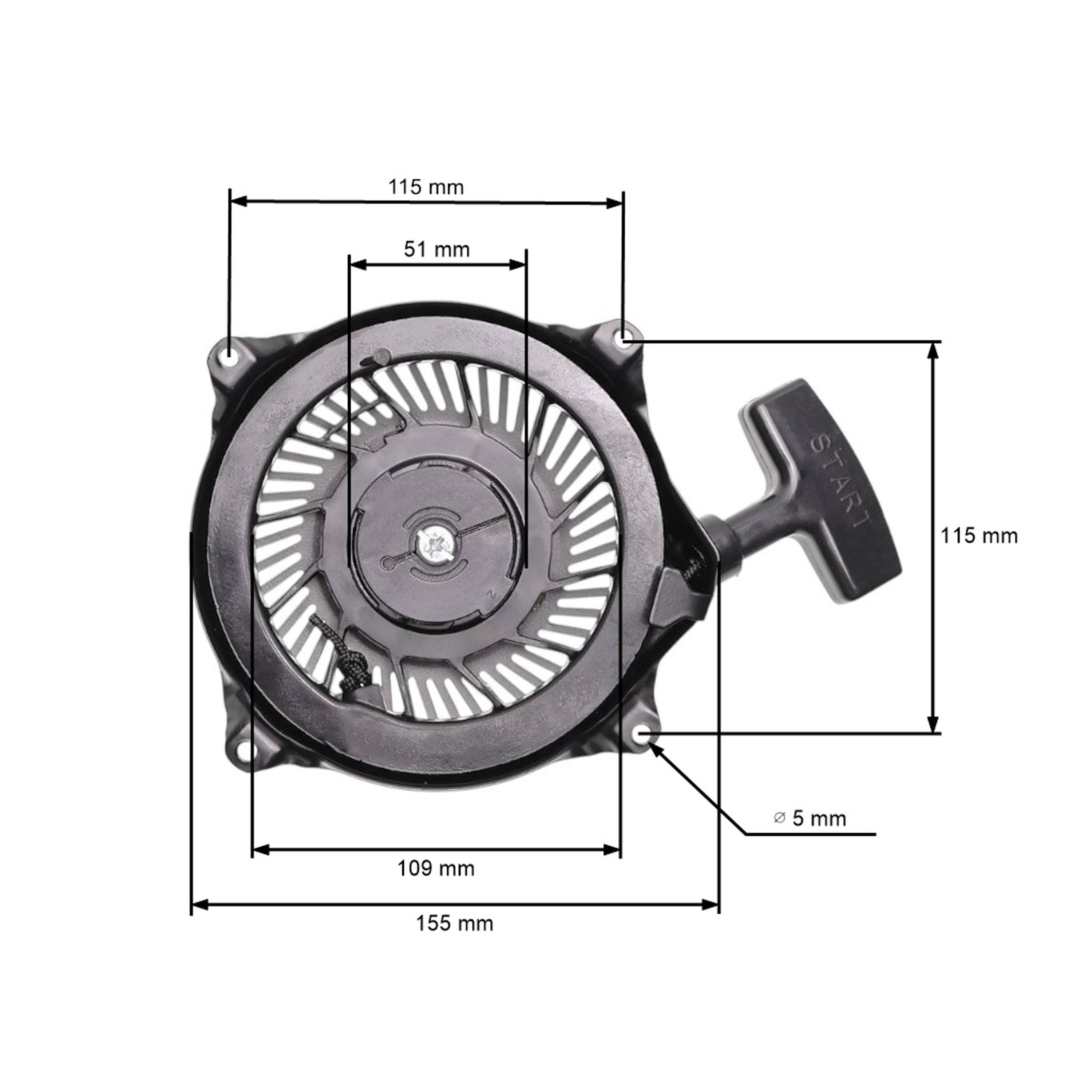 Kompletní startér pro motory Briggs & Stratton (OEM 494782 494846 495766 496650 497830)