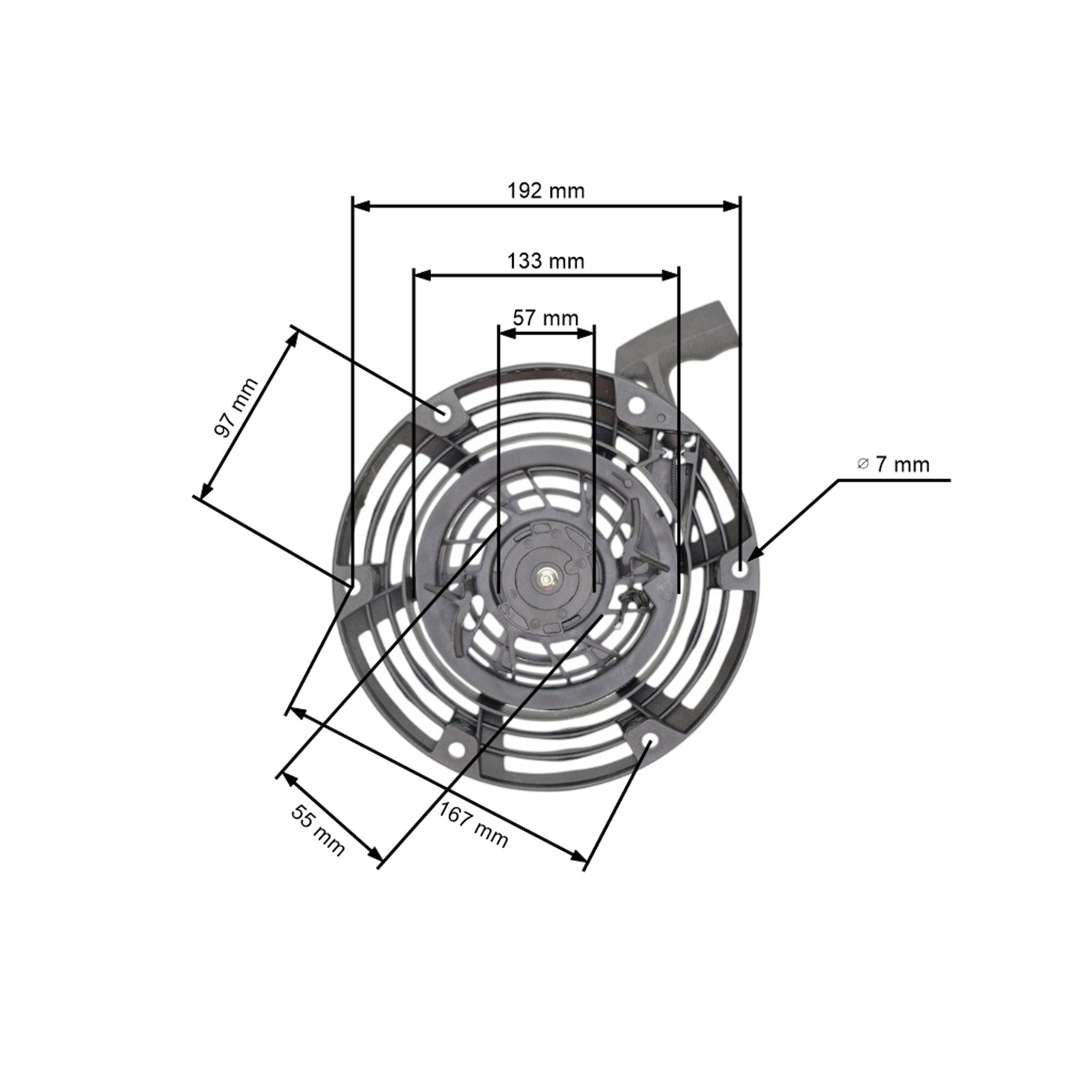 Kompletní startér pro motory Briggs & Stratton 796497 Cub Cadet (OEM 12AE999J CC999ES MTD CC999ES)