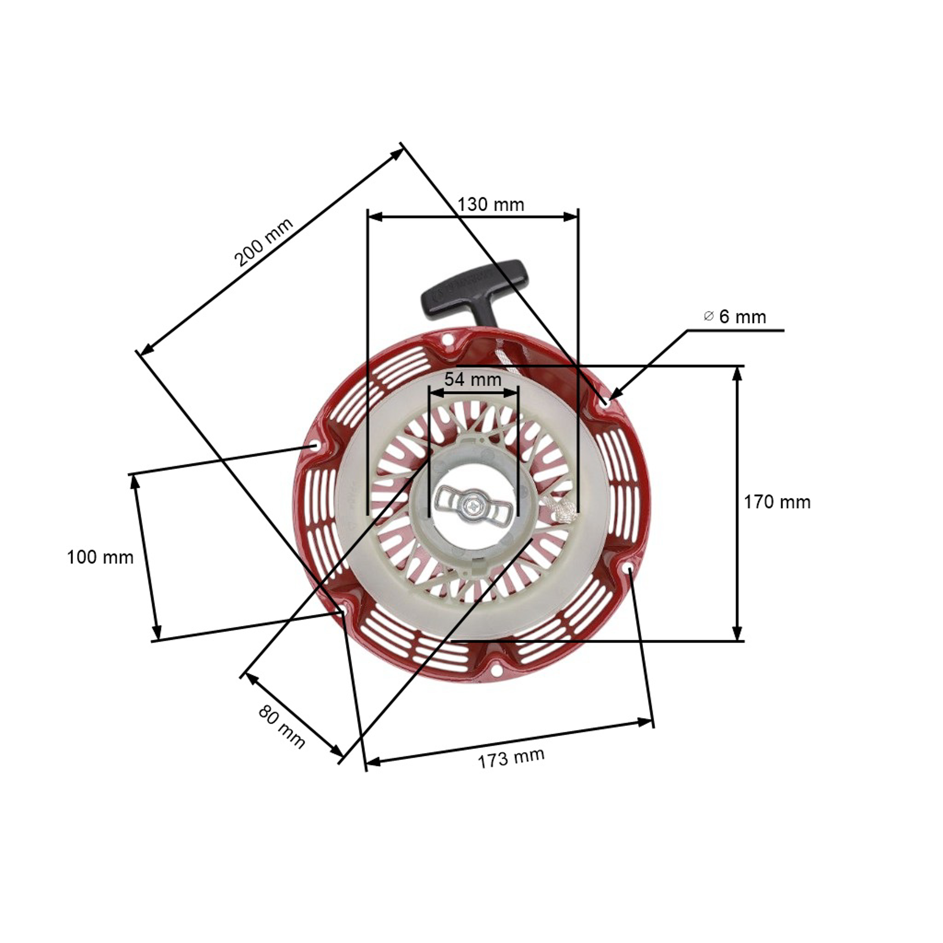 Kompletní startér s protikusem pro motory Honda GX340 GX390 GX610 GX620 výkon 11,0 PS 13,0 PS 18,0 PS 20,0 PS (OEM 28400-ZE3-W01ZA 28400-ZE3-W01)