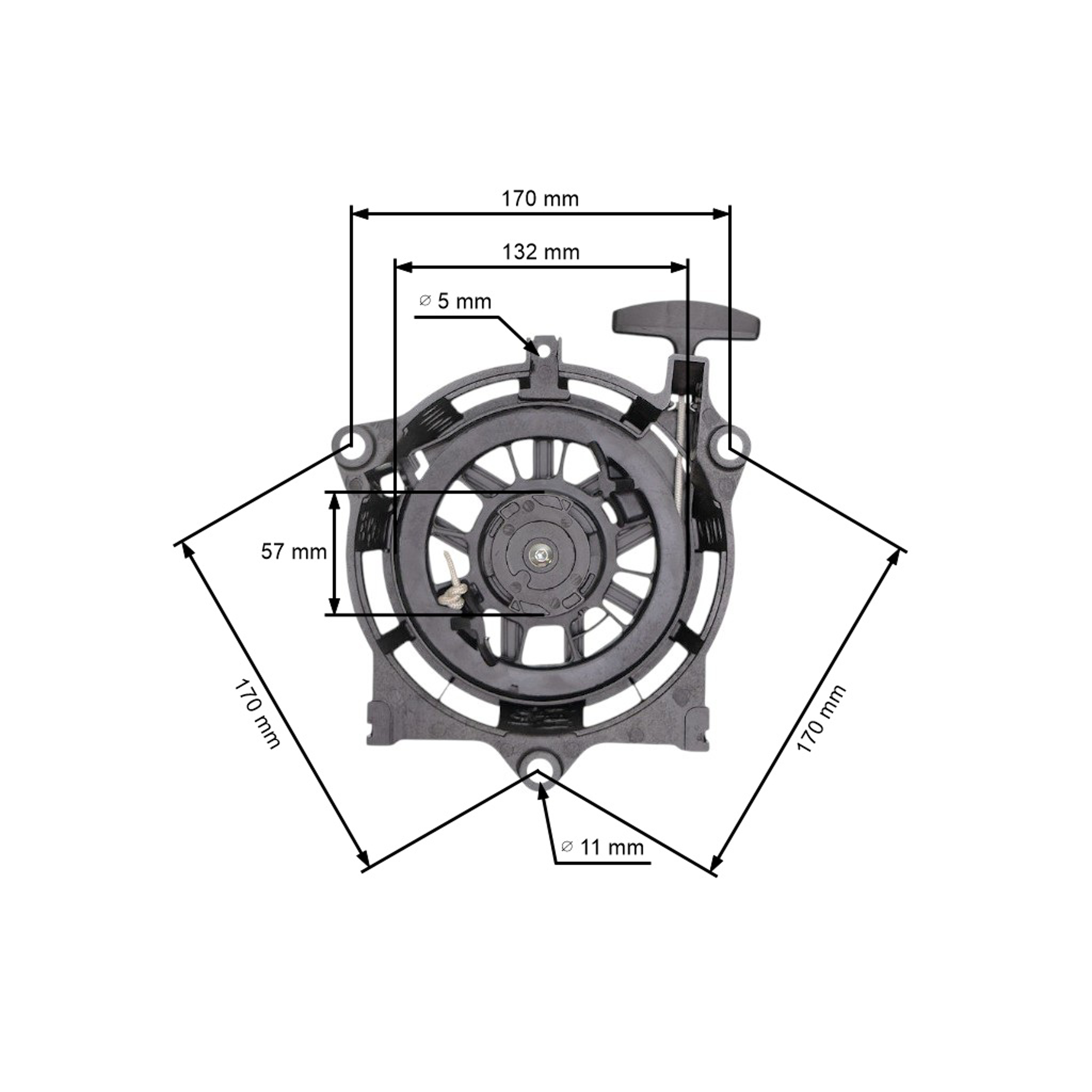 Kompletní startér pro motory Honda GCV135 GCV160 GCV190 (OEM 28400-Z0M-801 28400-Z1A-013ZA 28400Z1A013ZA)