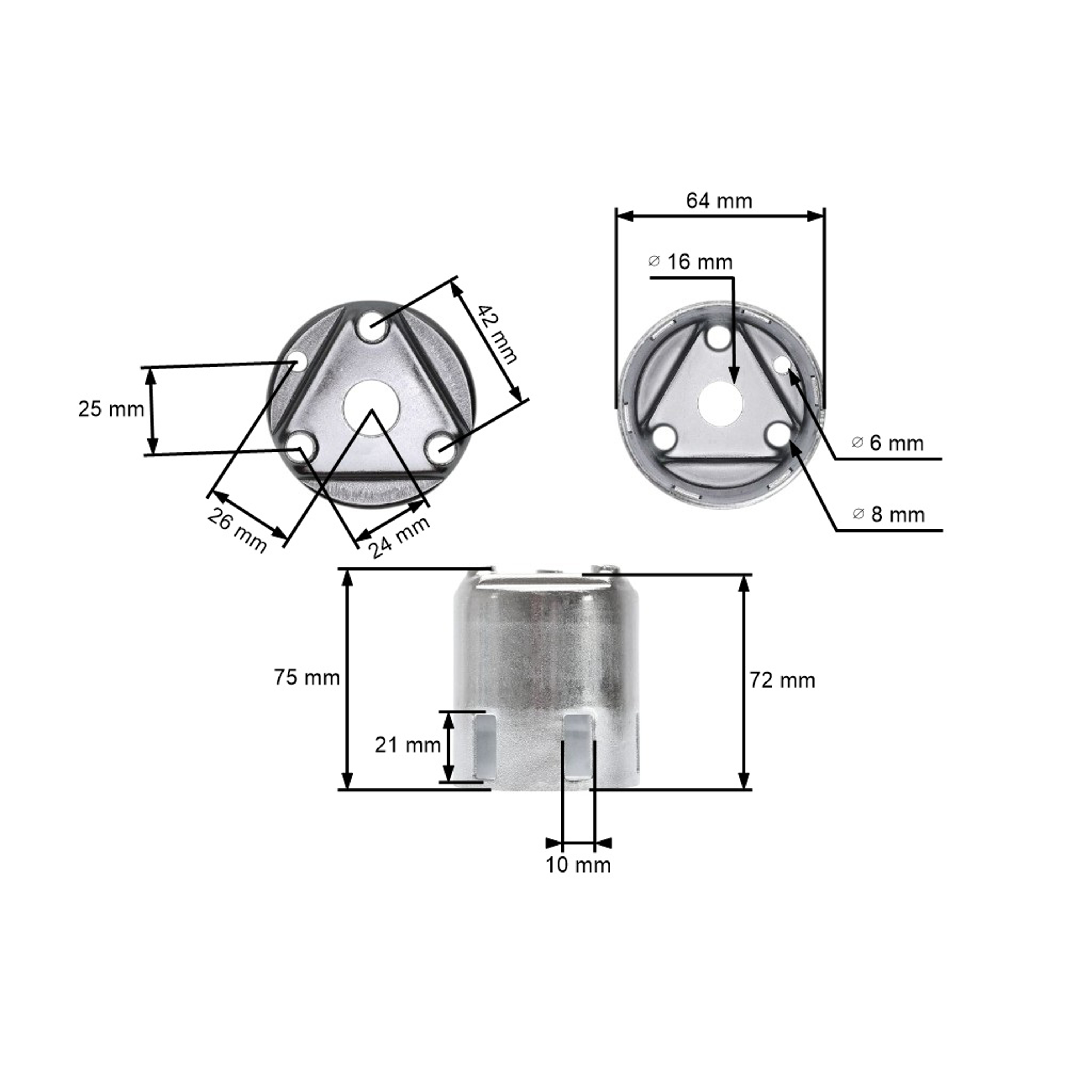 Miska startéru pro motory Honda GX340 GX390 výkon 11,0 PS - 13,0 PS (OEM 28451ZE3W01 28450-ZE3-W11 28451-ZE3-W01)