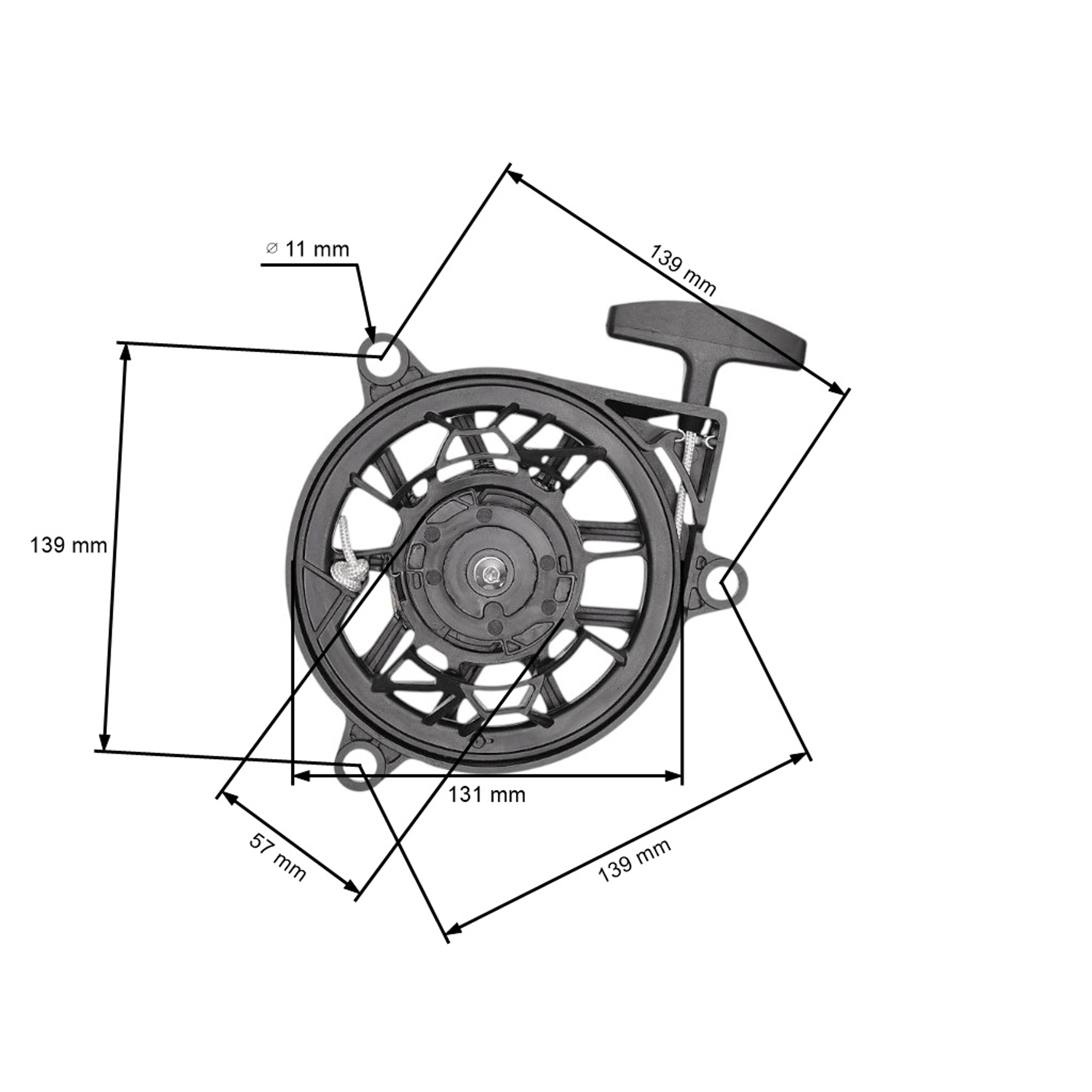 Kompletní startér pro motory Honda GCV170 GCV200 (OEM 28400Z9L004)