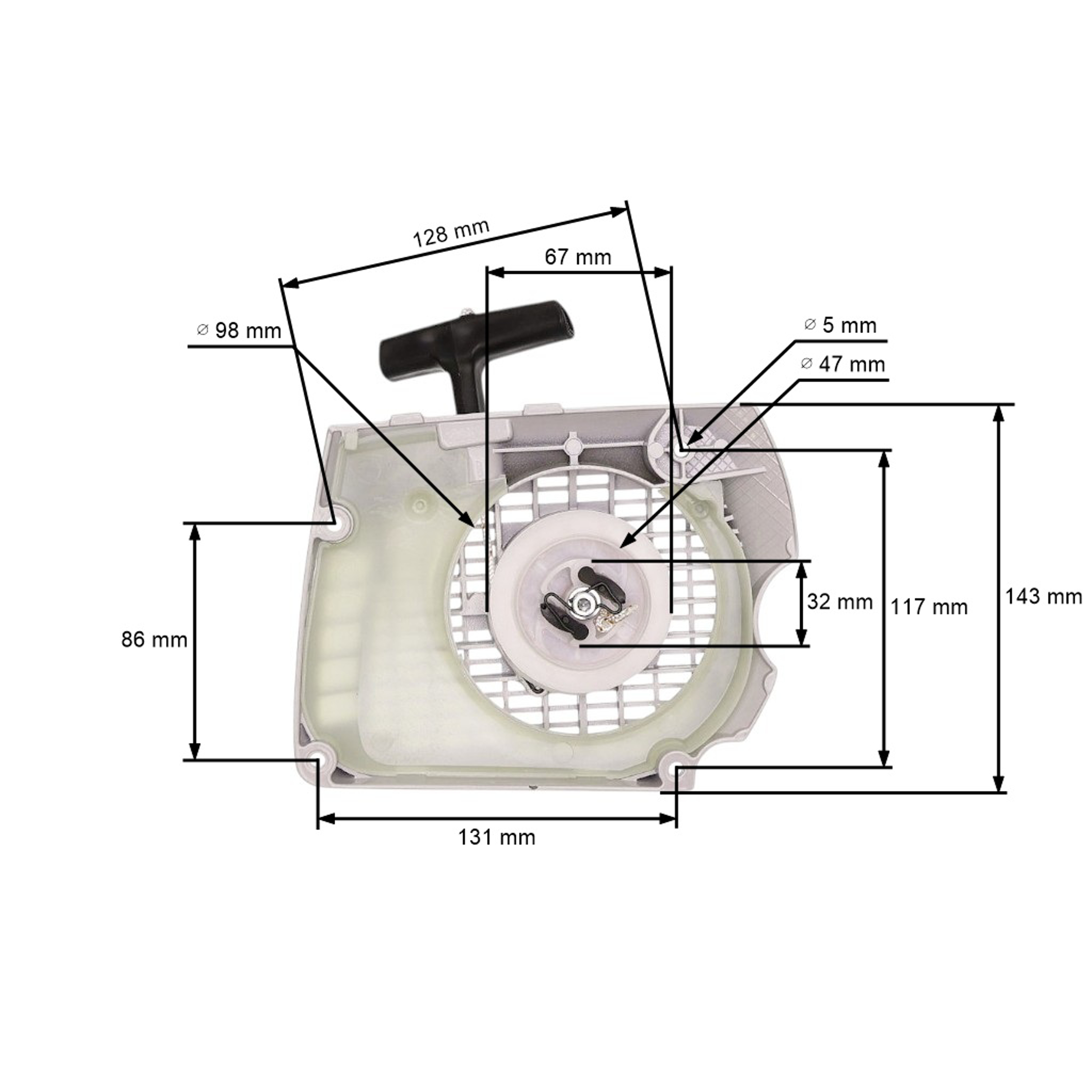 Kompletní startér pro motorové pily Stihl MS341 MS361 (OEM 11350802102)