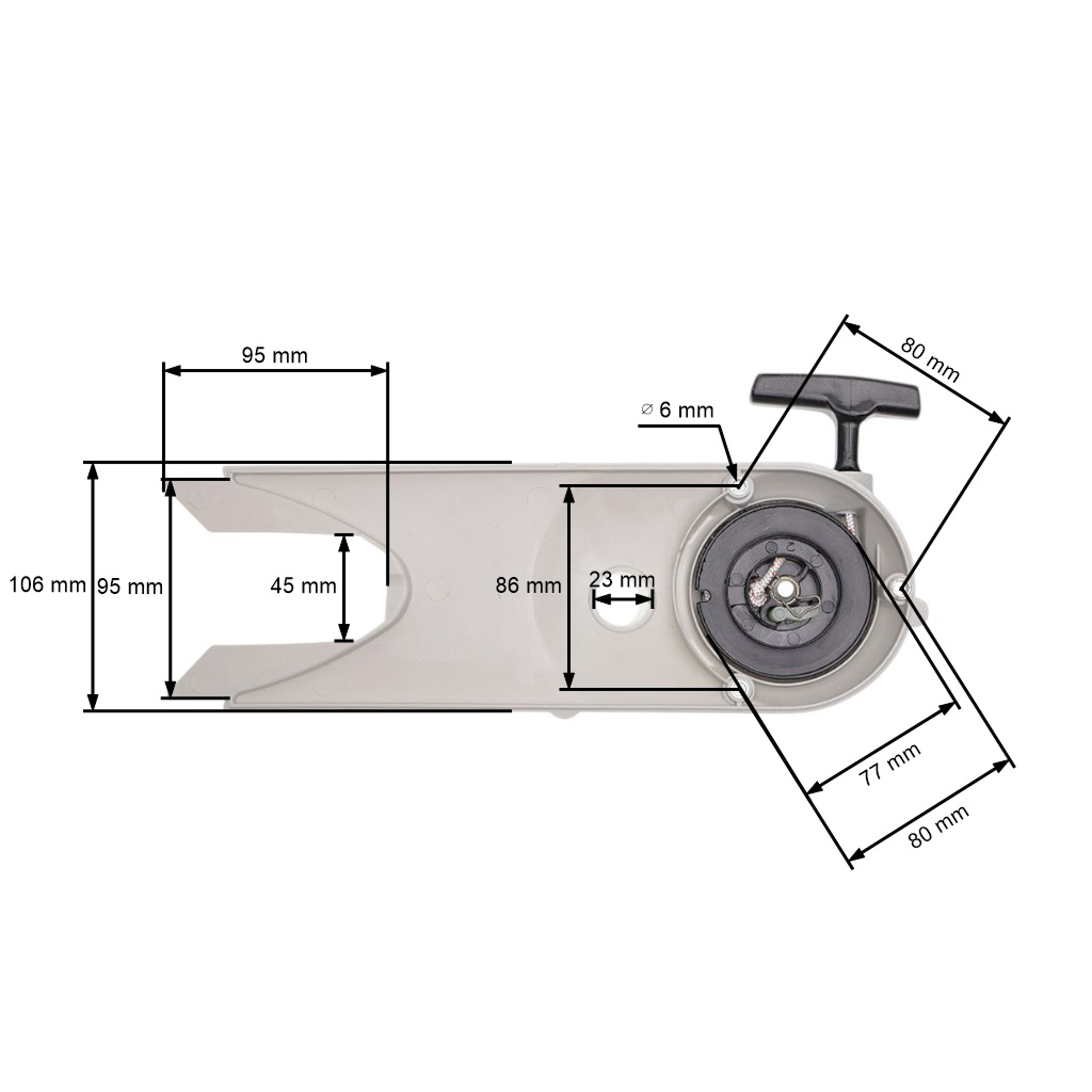 Kompletní startér pro rozbrušovací pily Stihl TS400 (OEM 42231900401)