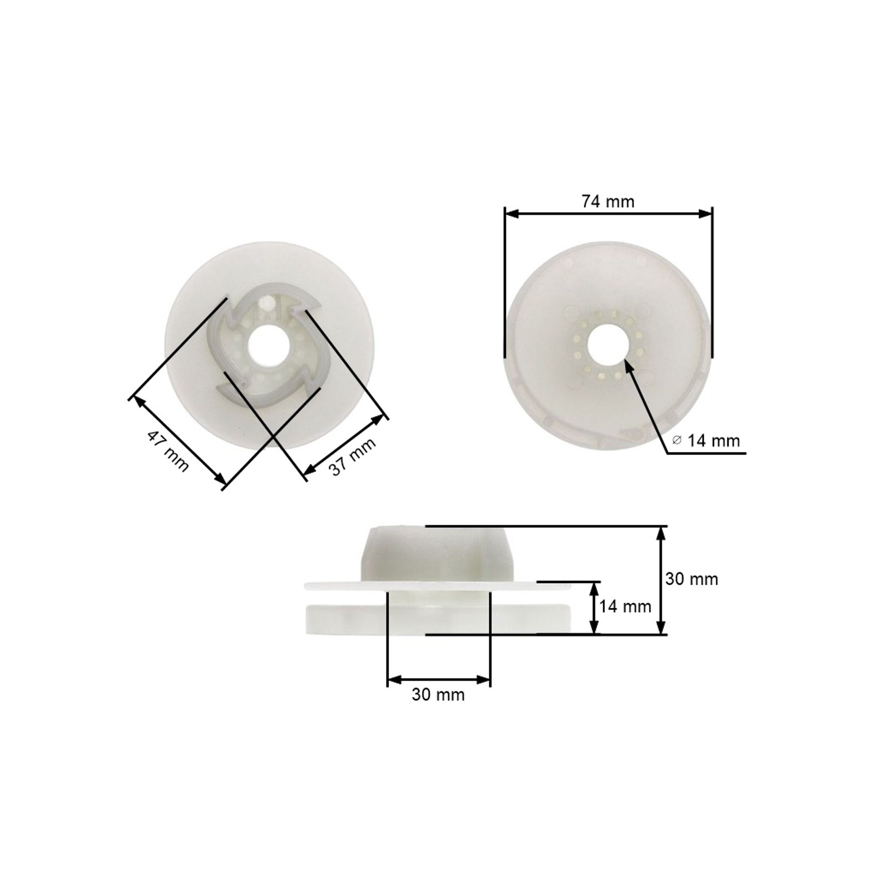 Startovací kladka pro motorové pily Husqvarna 362 365 365 X-Torq 372XP 372 XP X-Torq 385 390XP Jonsered 2063 2065 2165 2171 CS2166 CS2171 CS2188 (OEM 503859601)