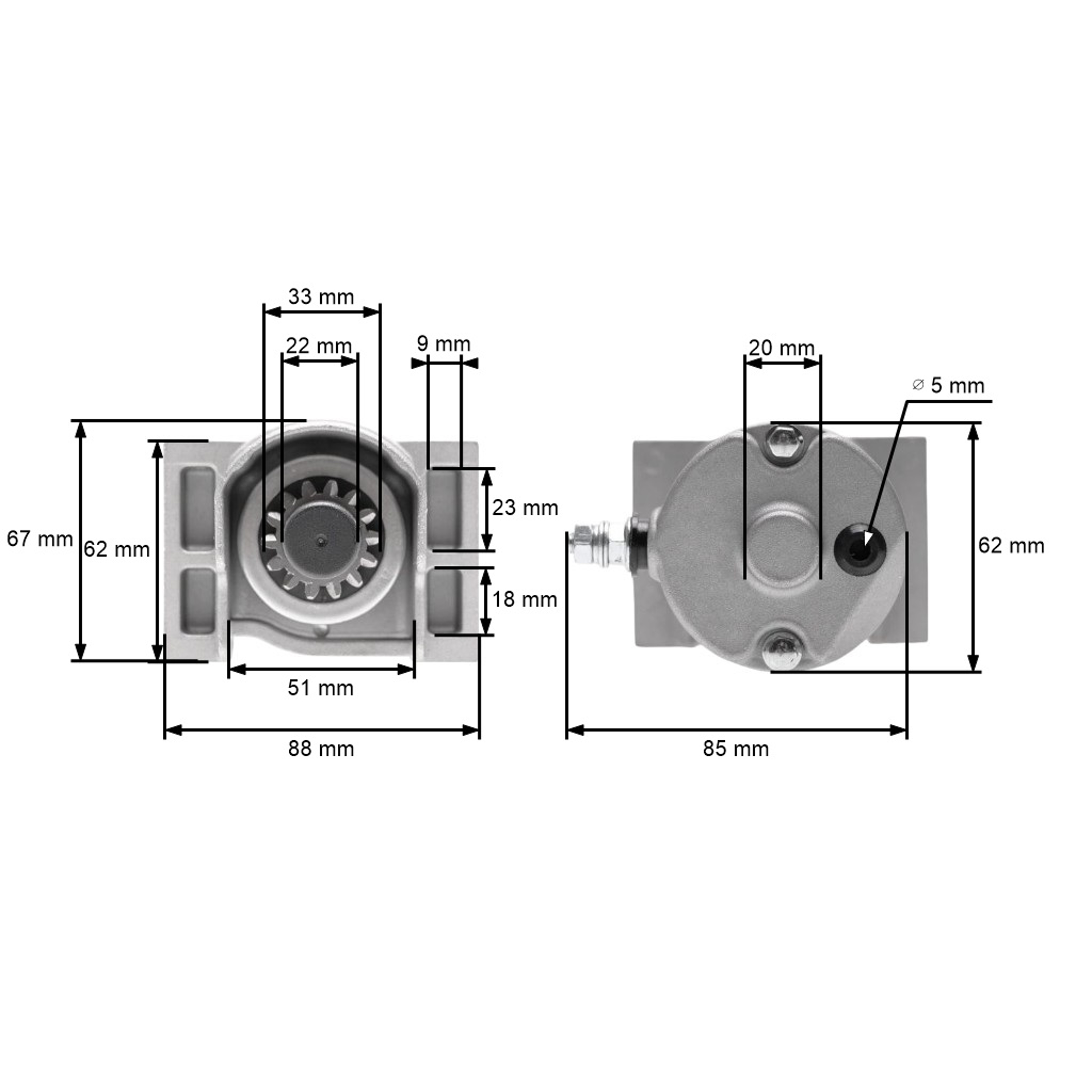 Elektrický startér pro motory Loncin LC1P85F (OEM 270360094-0001)