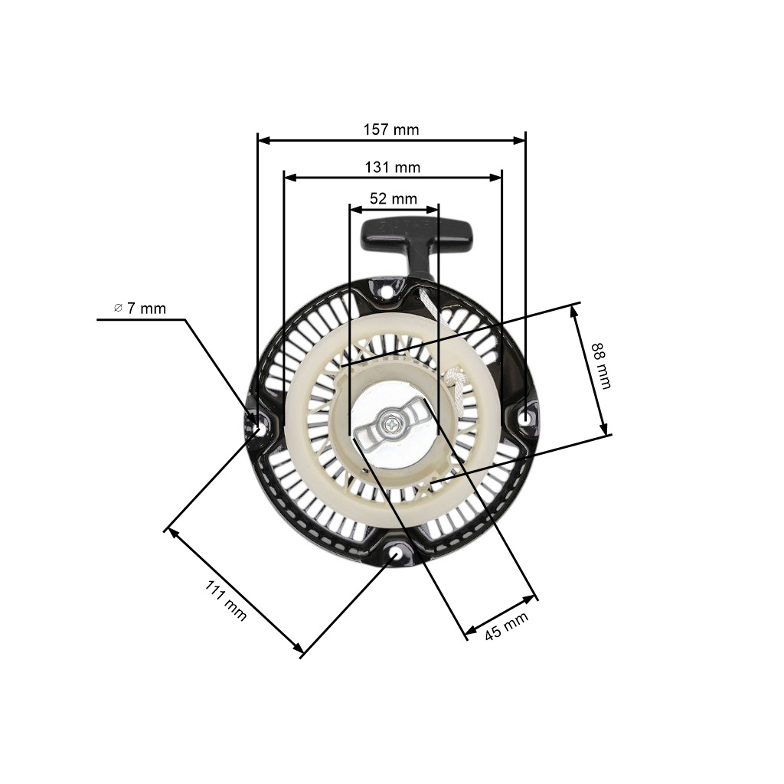 Kompletní startér pro motory Robin Subaru EY20 EY15 (OEM 227-50811-10 227-50211-00 227-50211-01 227-50405-00 282-50211-00)