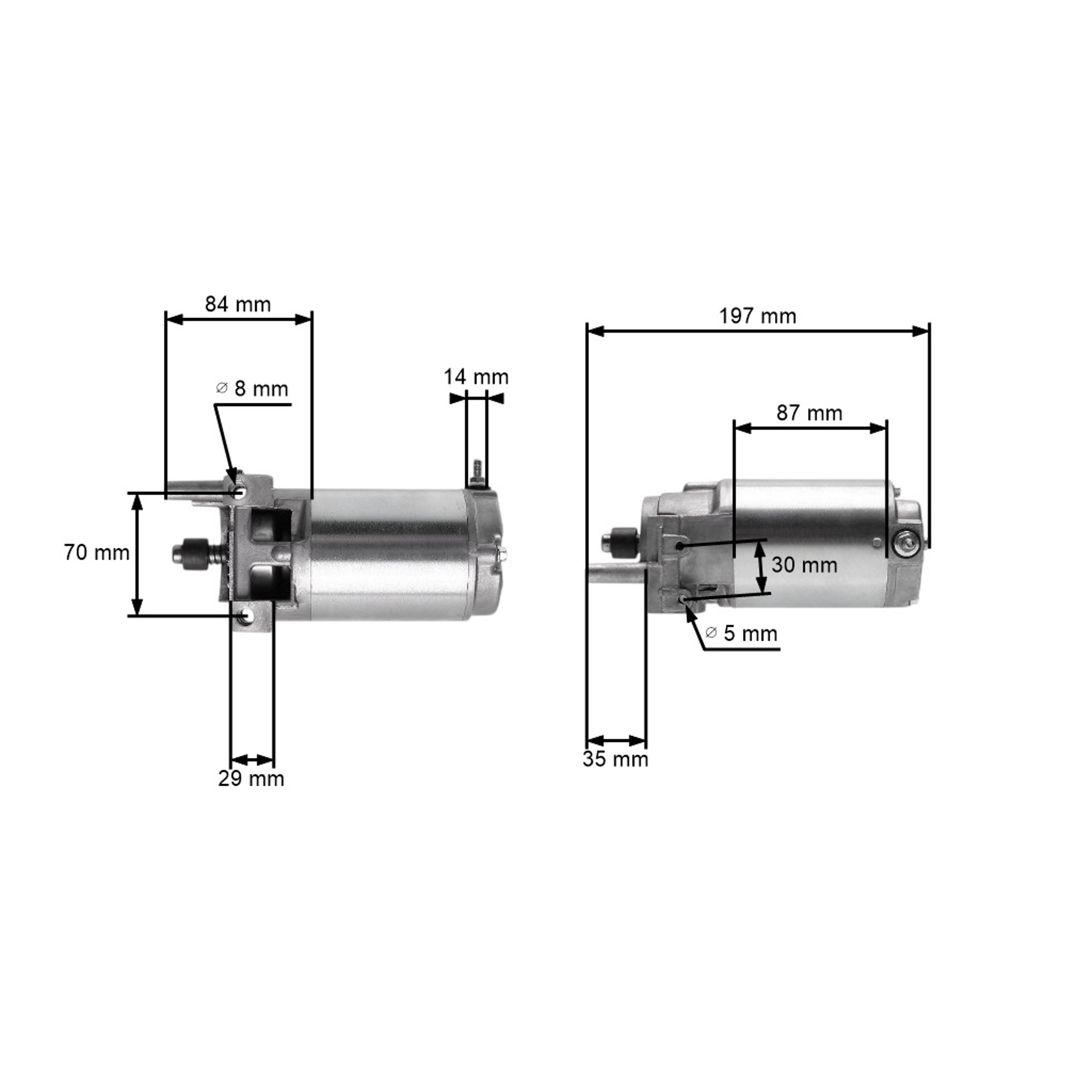 Elektrický startér pro motory Zongshen XP620 výkon 17,6 PS (OEM 100009805)